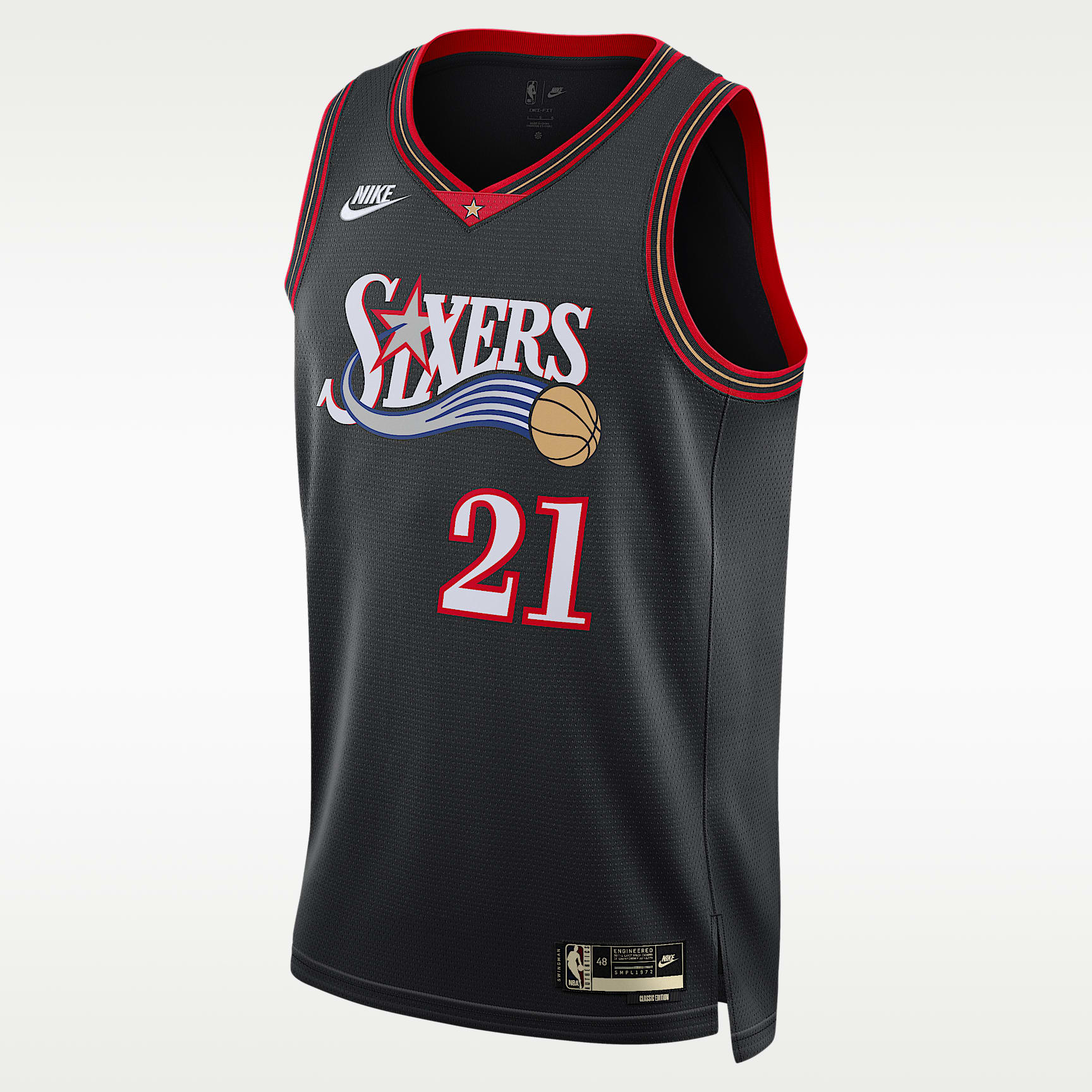 Jersey Nike Dri-FIT de la NBA Swingman para hombre Philadelphia 76ers 2025/26 Hardwood Classics