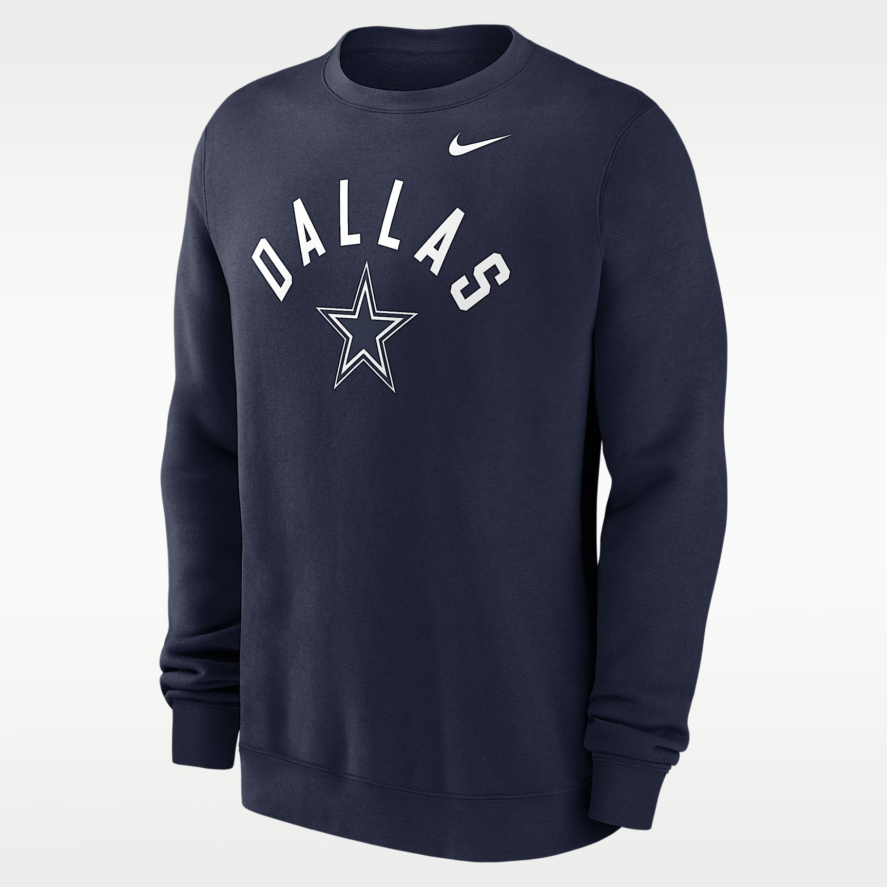 Dallas Cowboys Club Men's Nike NFL Pullover Crew
