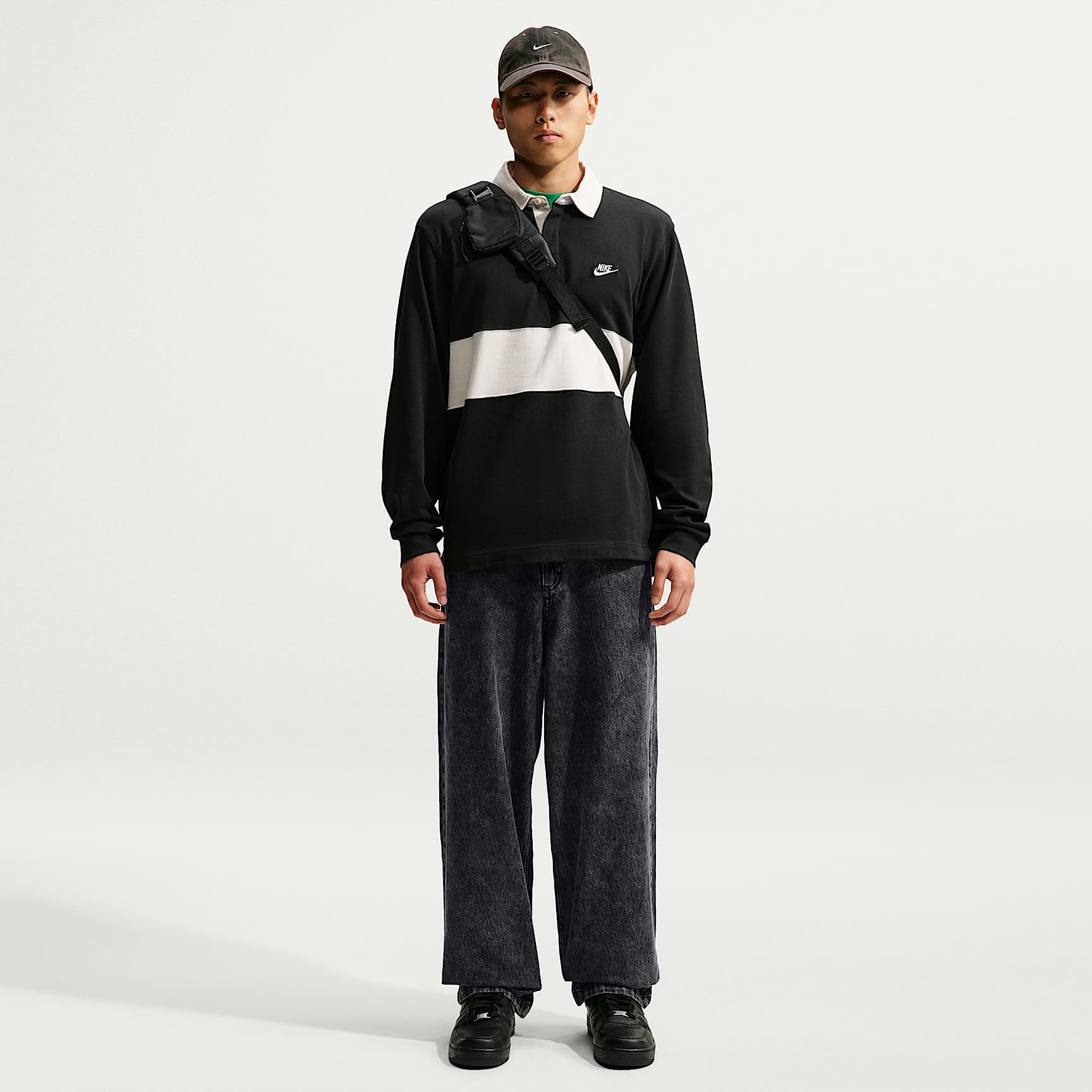 Jean noir Nike "Your Message Here" pour homme