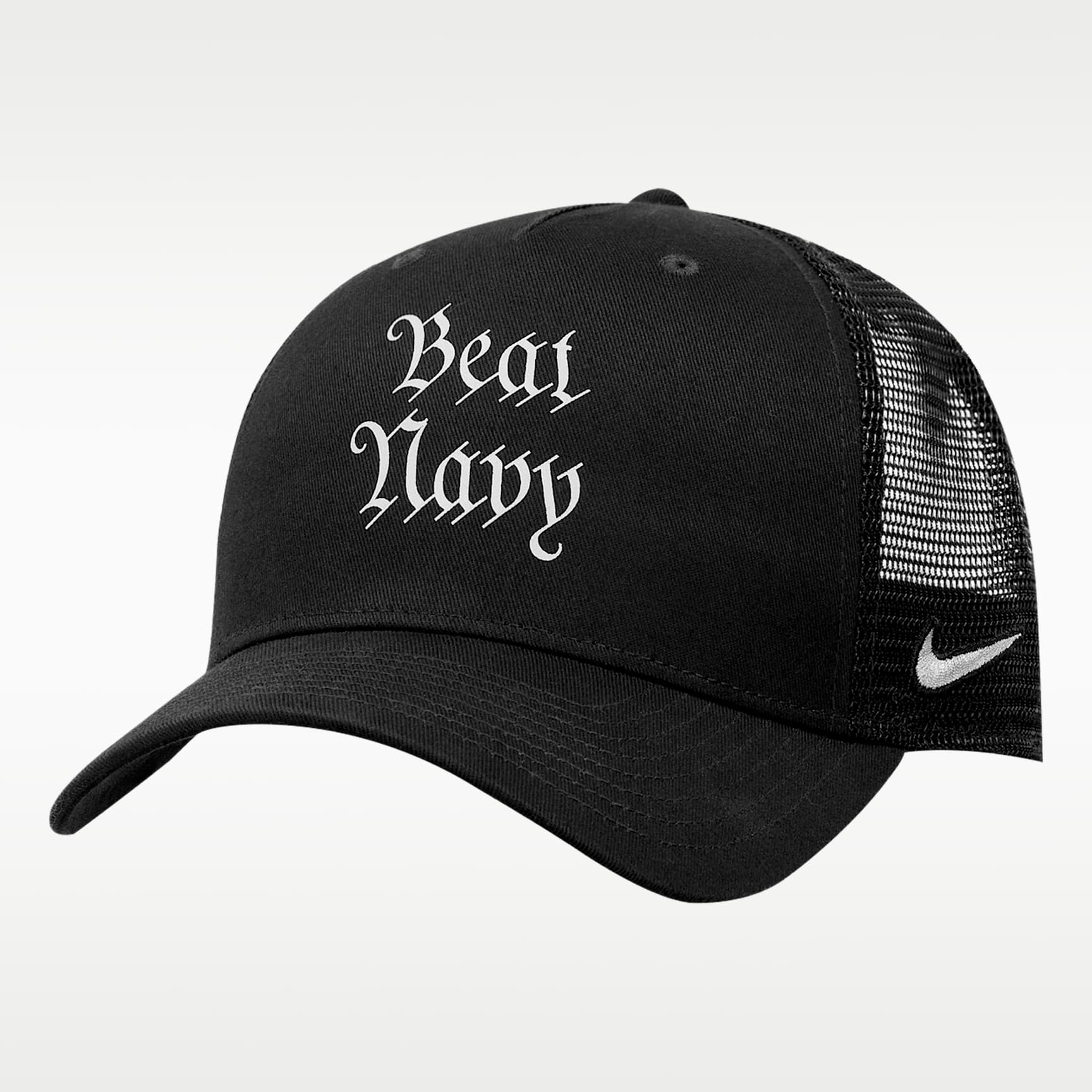 Army Rivalry Collection Beat Navy Rise Men's Nike College Trucker Adjustable Hat