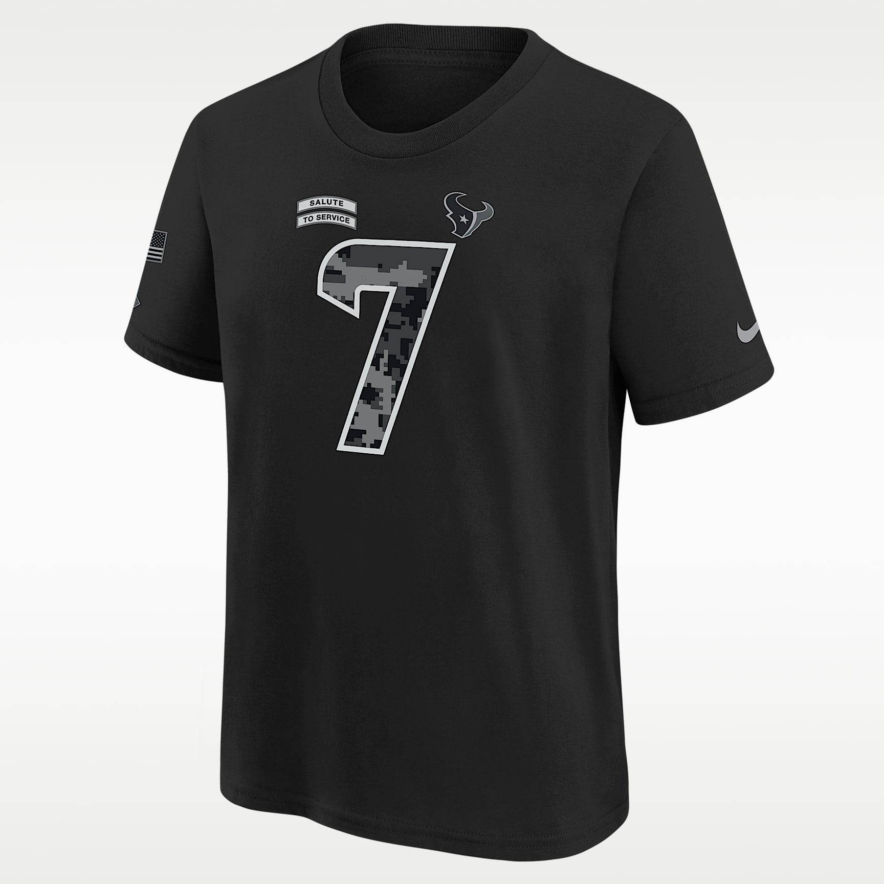 C.J. Stroud Houston Texans Salute to Service Big Kids' Nike NFL T-Shirt