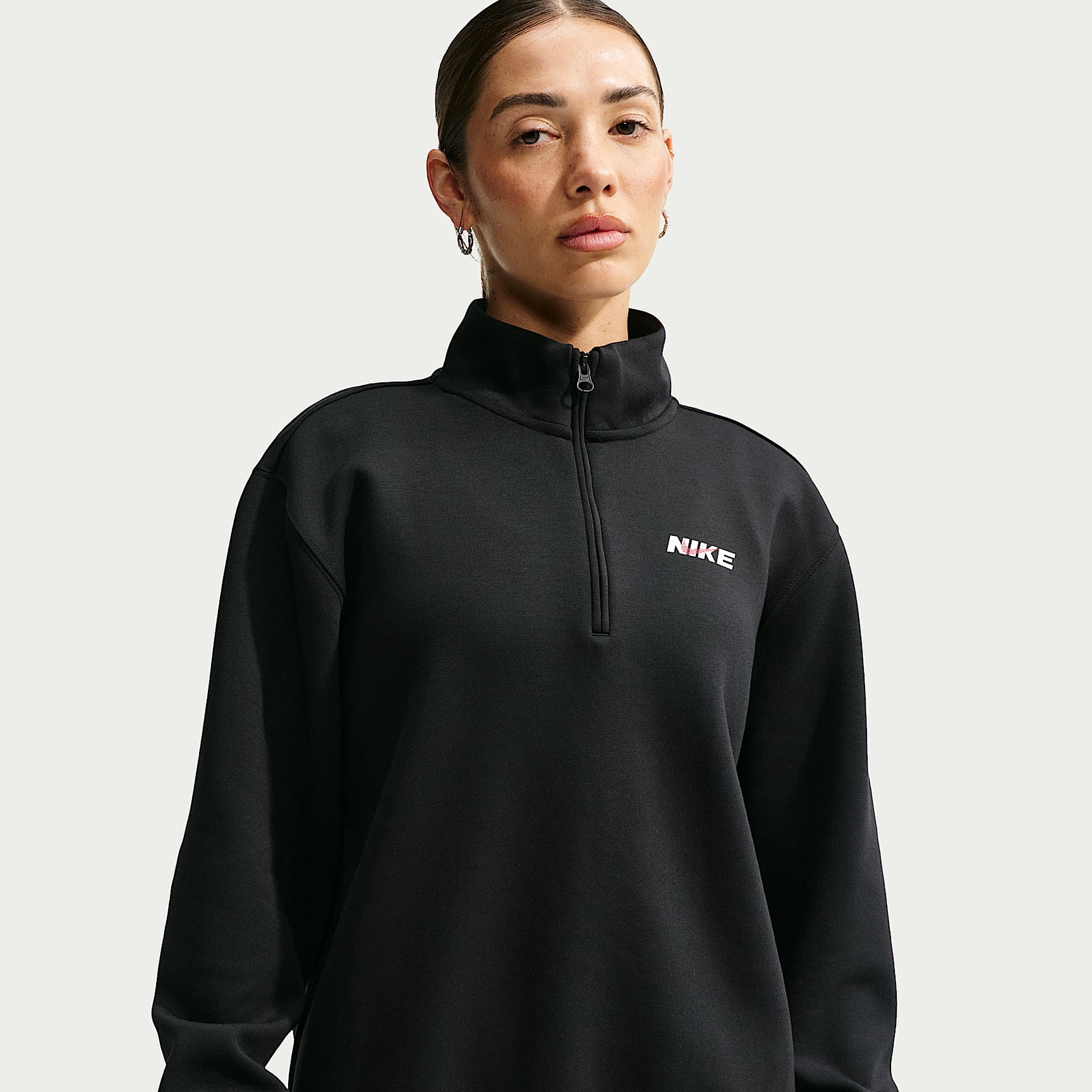 Nike Studio Fleece Sport Women's Dri-FIT 1/4-Zip Top