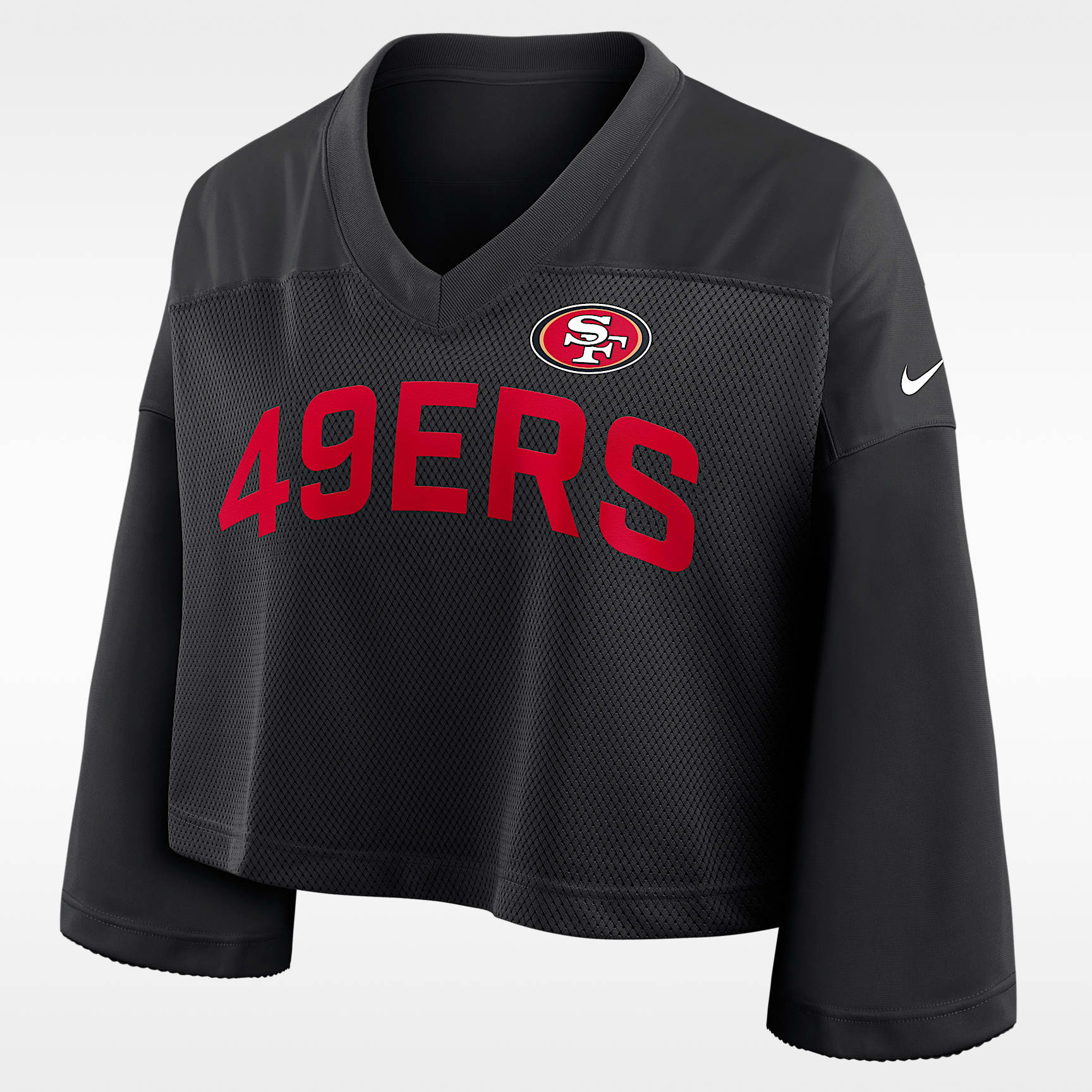 San Francisco 49ers Wide Receiver Jersey Fashion Women's Nike Dri-FIT NFL Cropped Top