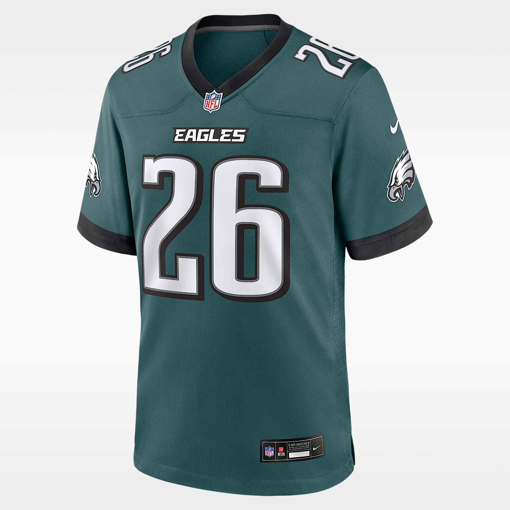 Jersey Nike de la NFL Game para hombre Saquon Barkley Philadelphia Eagles
