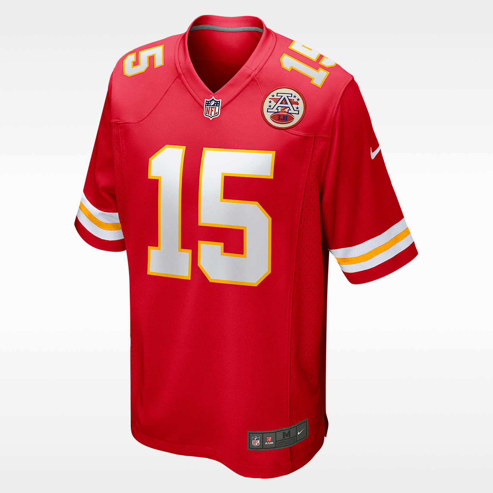 Jersey de juego Nike para hombre Patrick Mahomes Kansas City Chiefs