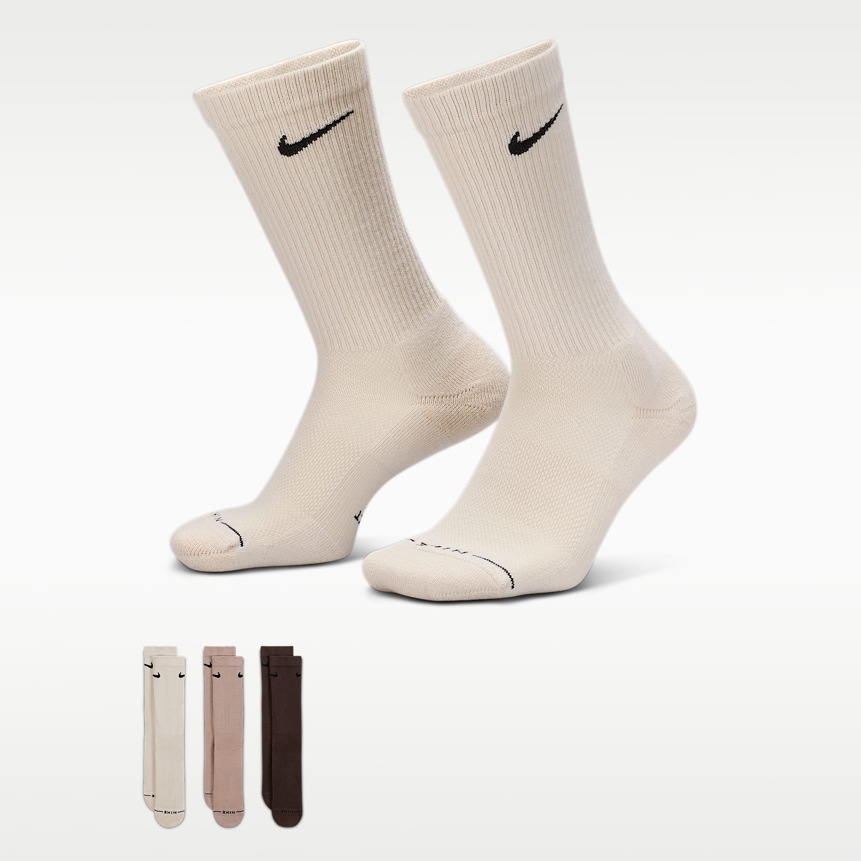 Nike エブリデイ エレベーテッド クルーソックス（3足）