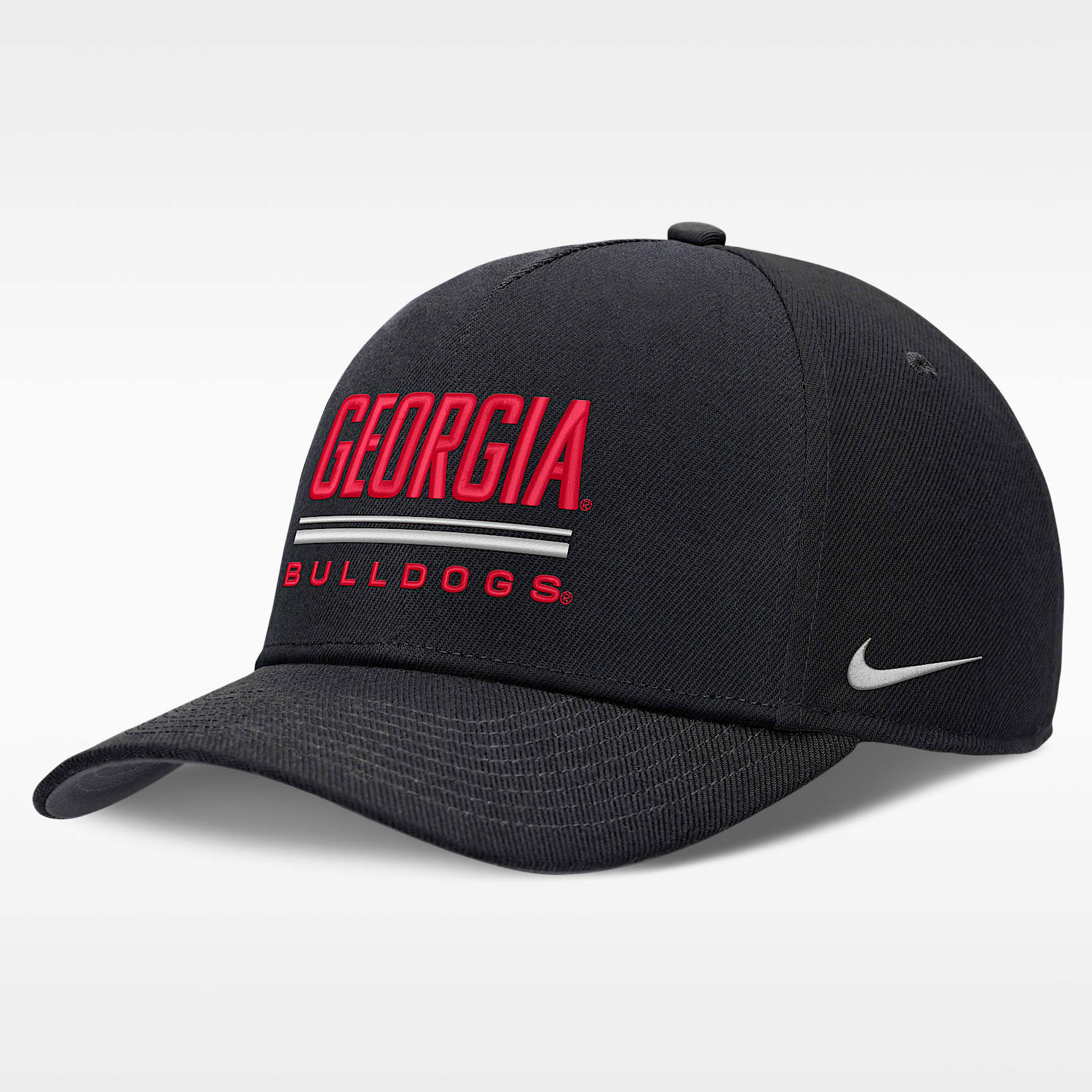 Georgia Sideline Practice Rise Men's Nike Dri-FIT College Adjustable Hat