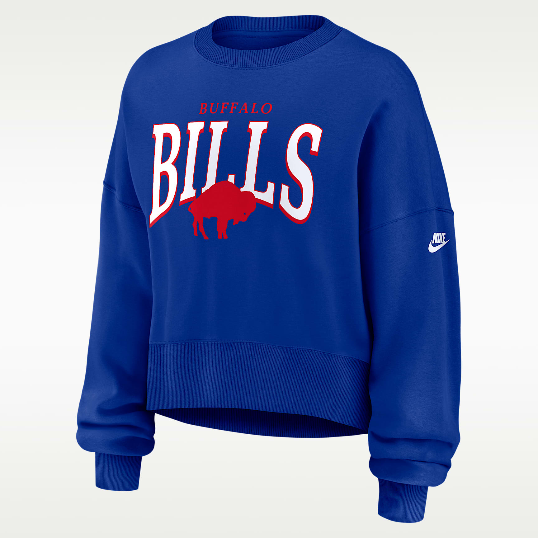 Buffalo Bills Rewind Phoenix Women's Nike NFL Oversized Pullover Crew