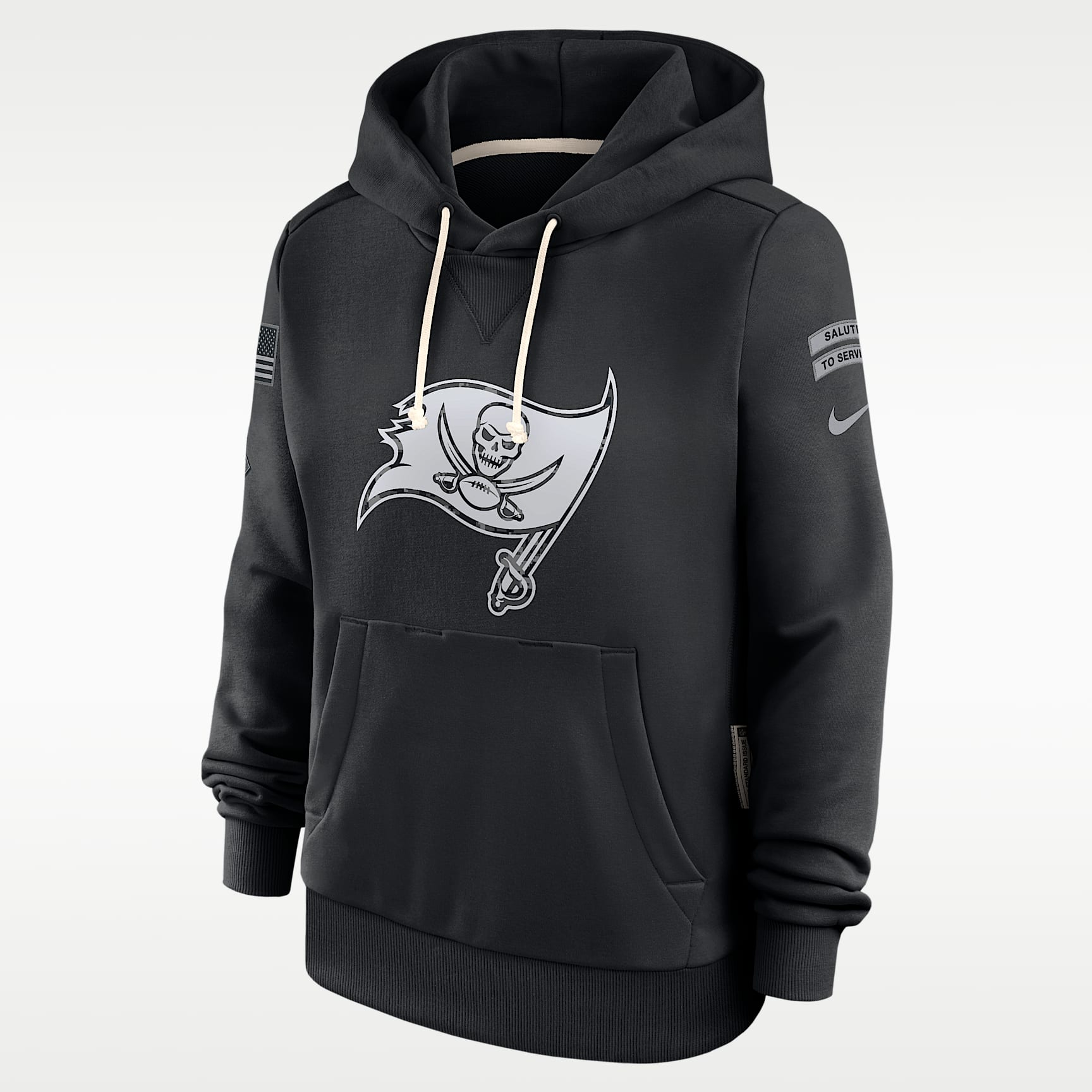 Tampa Bay Buccaneers Salute to Service Sideline Women's Nike Dri-FIT NFL Pullover Hoodie