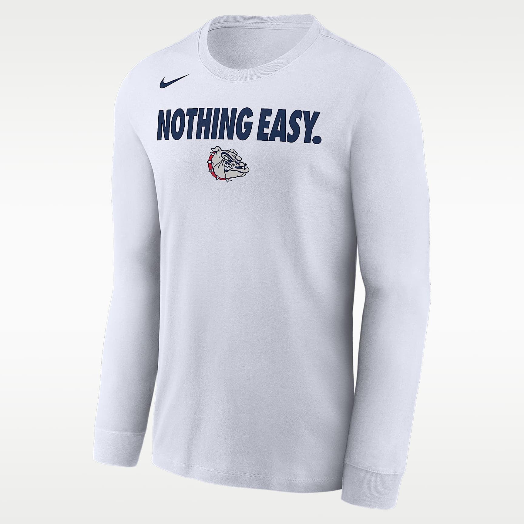 Playera de manga larga Nike College para hombre Gonzaga