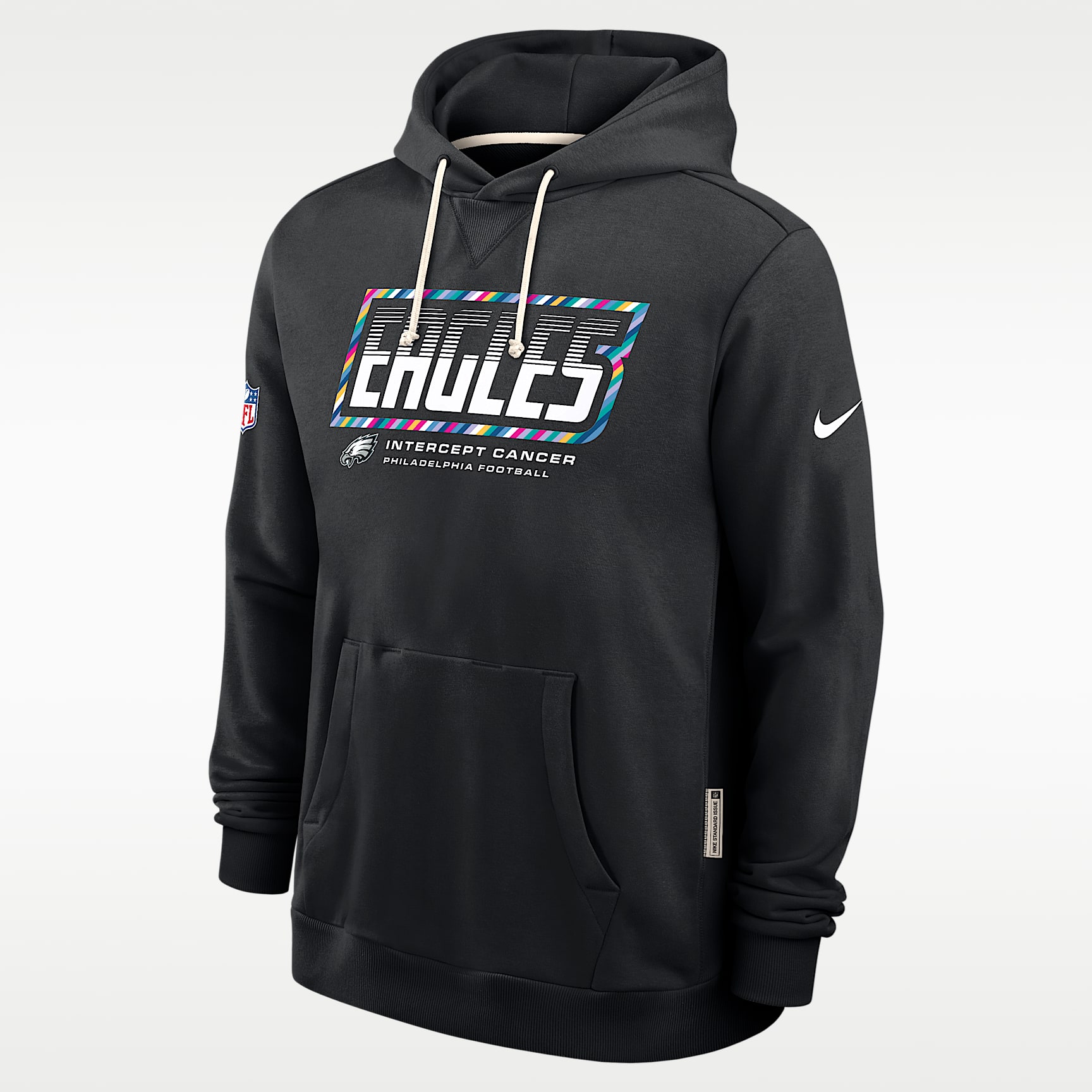 Philadelphia Eagles Crucial Catch Sideline Standard Issue Men's Nike Dri-FIT NFL Pullover Hoodie