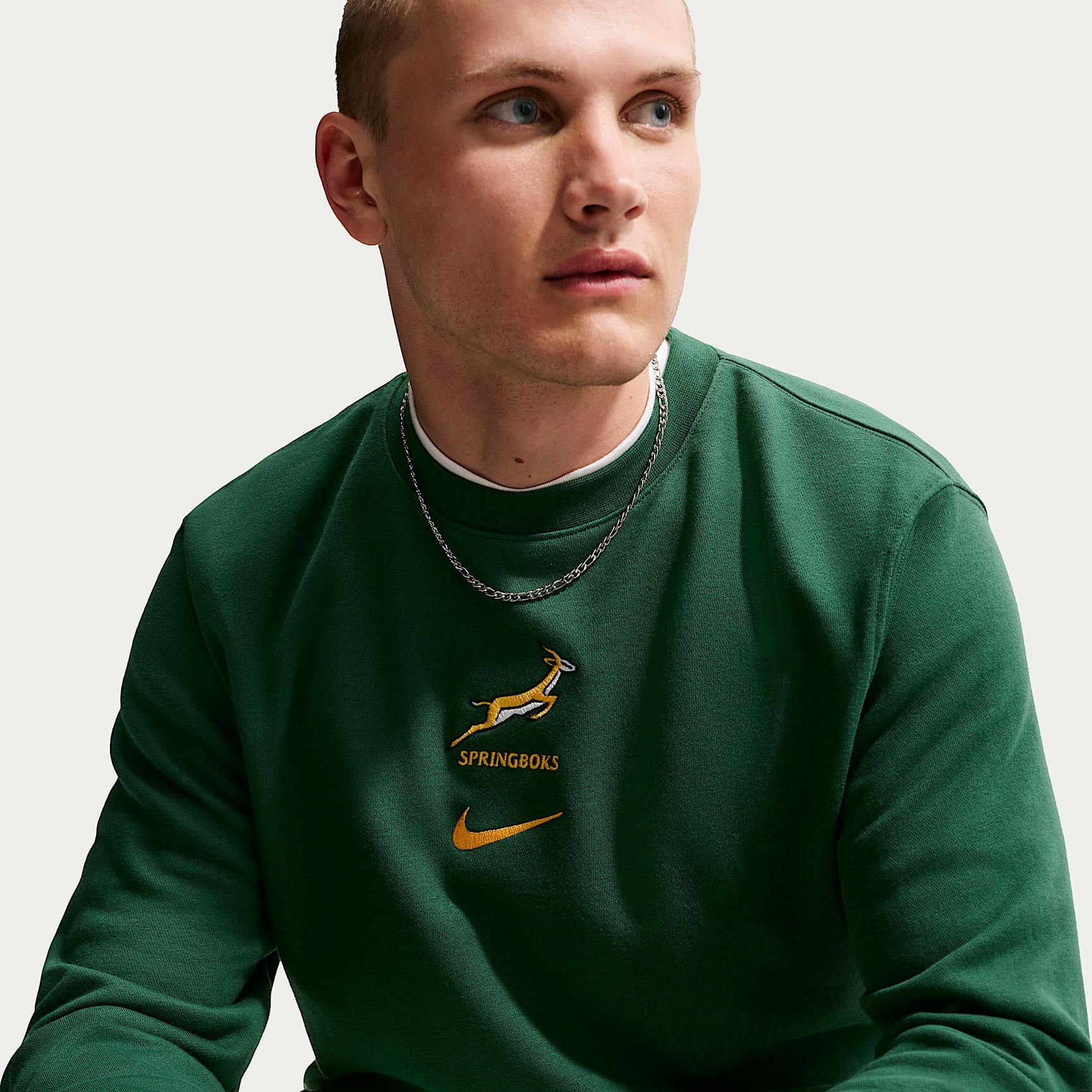 Camisola em tecido moletão Springboks para homem