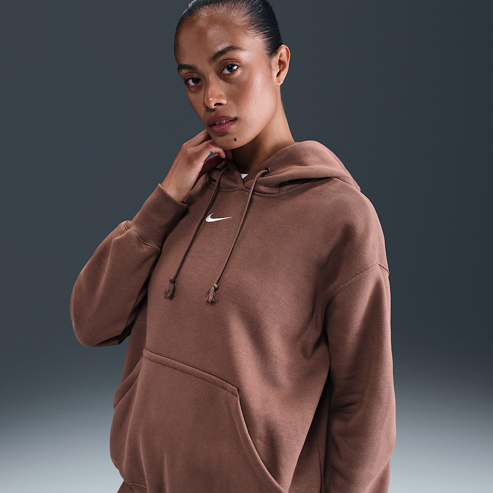 Sudadera con gorro sin cierre oversized para mujer Nike Sportswear Phoenix Fleece
