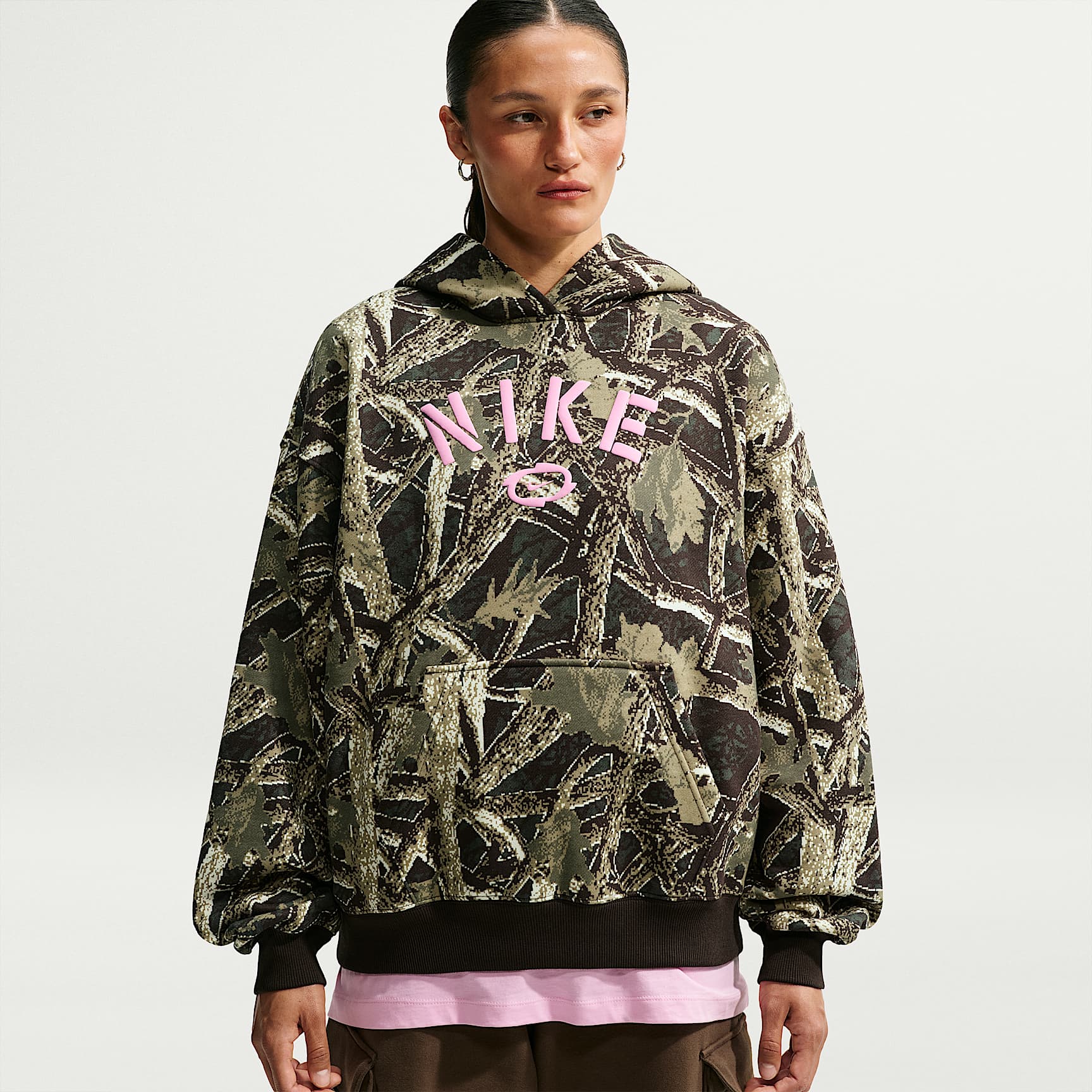 Nike Studio Fleece Medium Weight Women's Oversized Pullover Hoodie