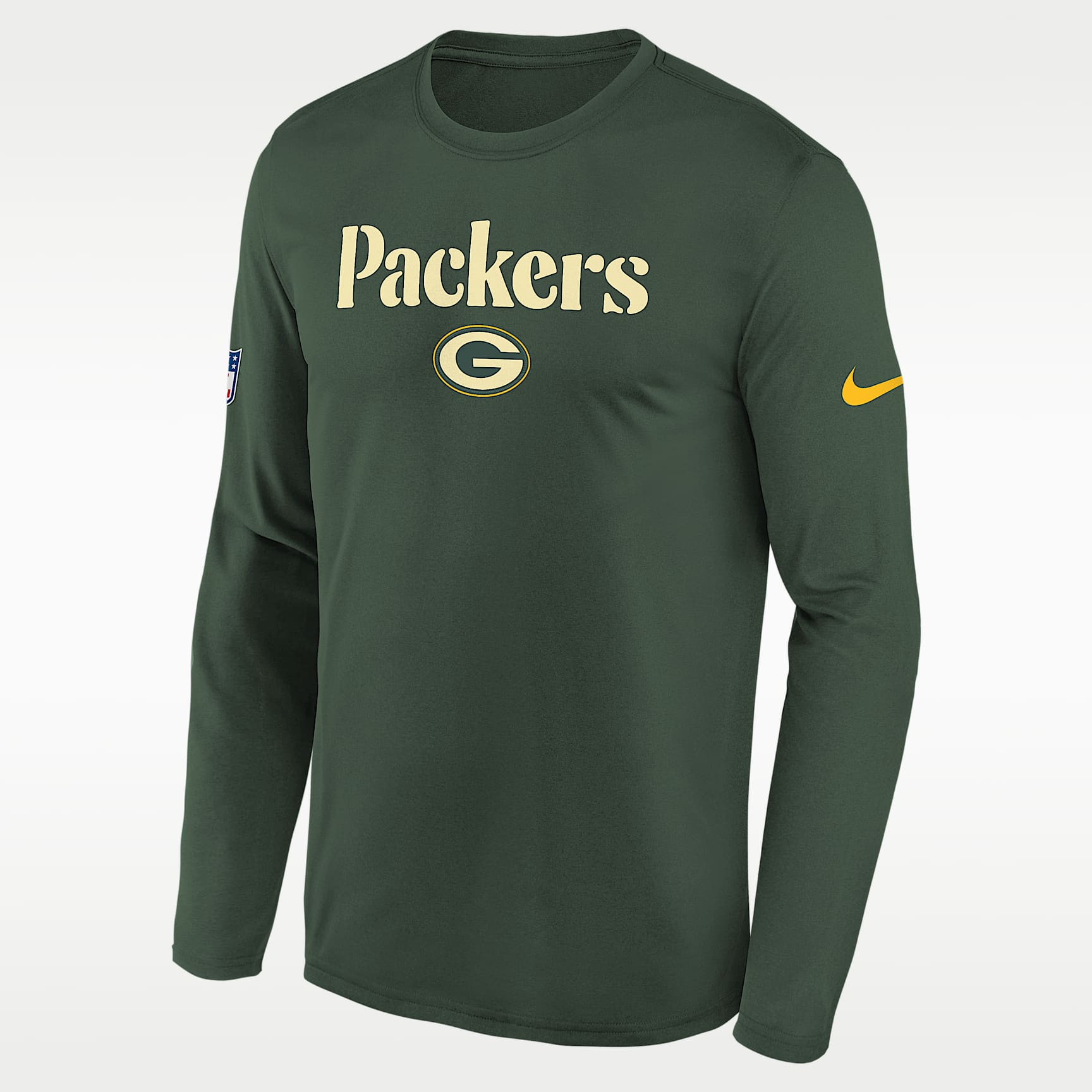 Green Bay Packers Rivalries Collection Sideline Legend Big Kids' Nike Dri-FIT NFL Long-Sleeve T-Shirt