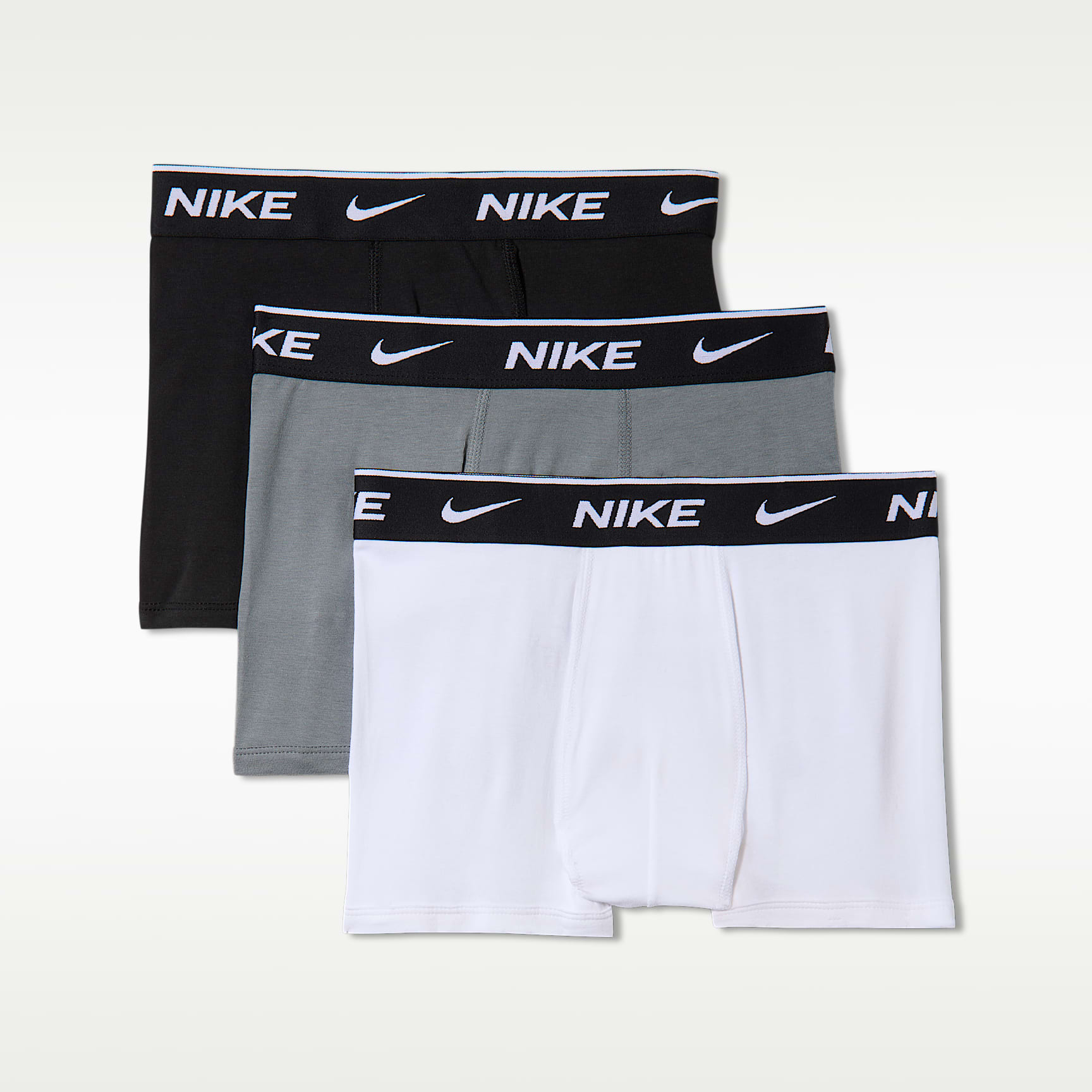Boxers de algodão Nike Dri-FIT Everyday Solid Júnior (conjunto de 3)