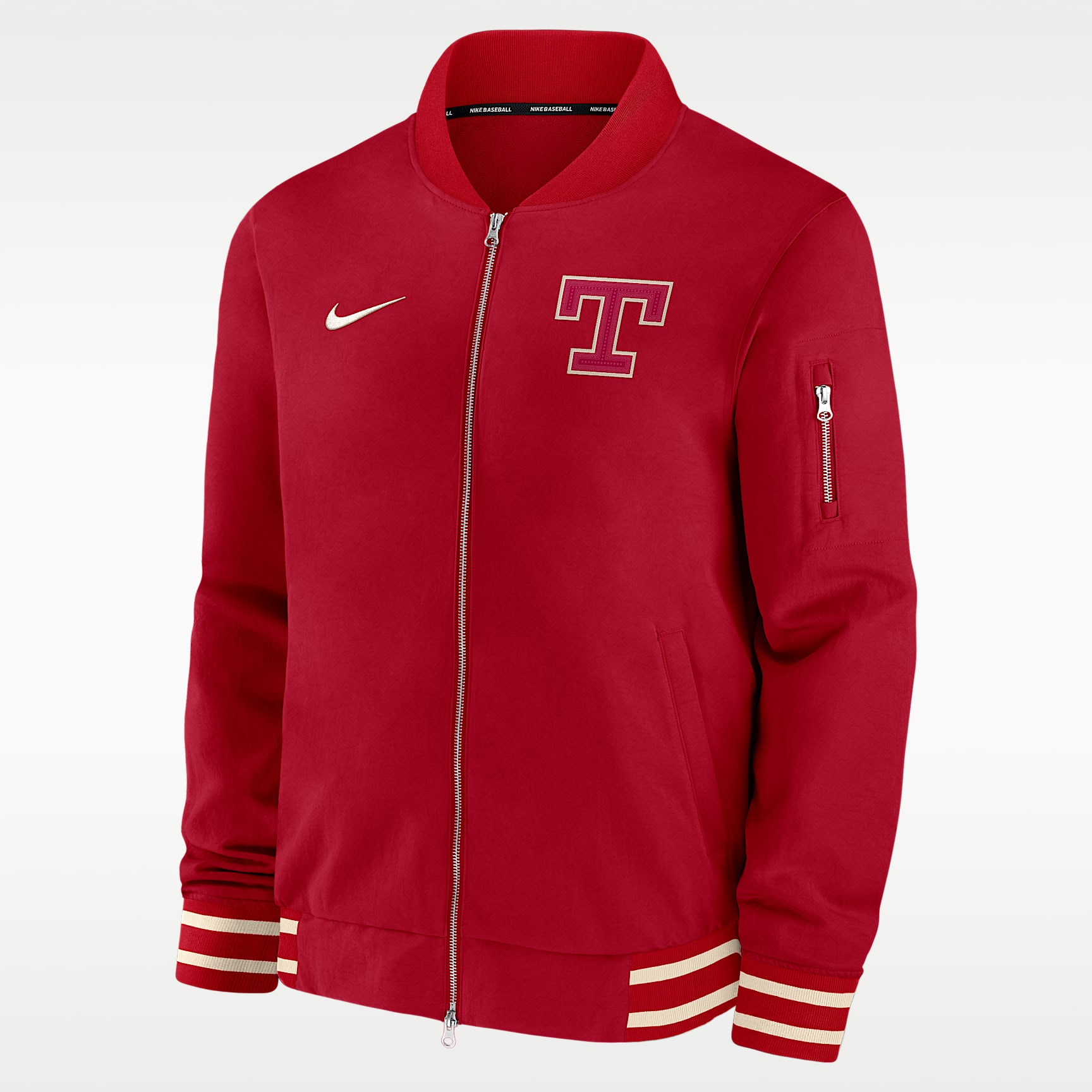 Texas Rangers Authentic Collection City Connect Men's Nike MLB Full-Zip Bomber Jacket