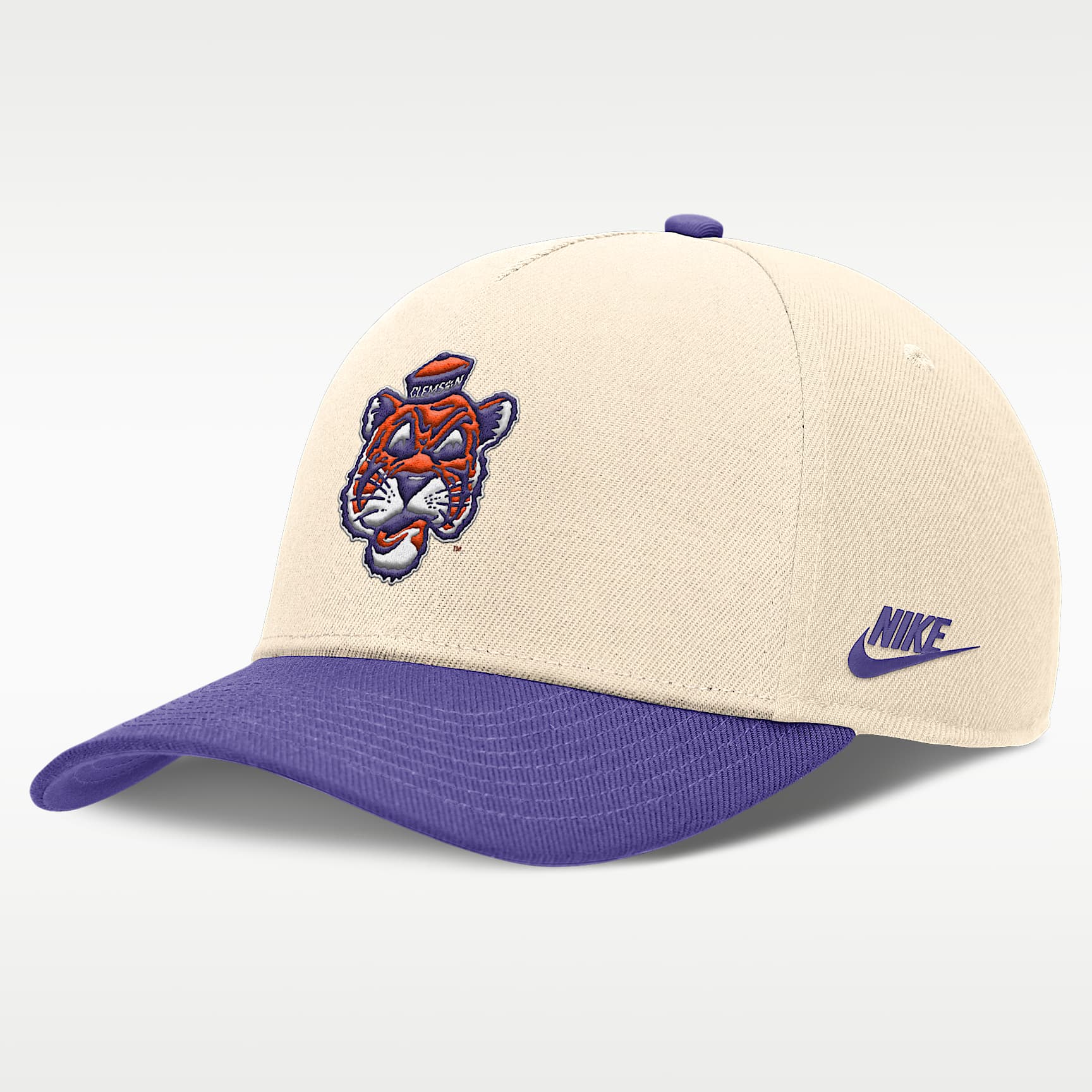 Gorra universitaria ajustable Nike Dri-FIT para hombre Clemson Primetime Rise Academic