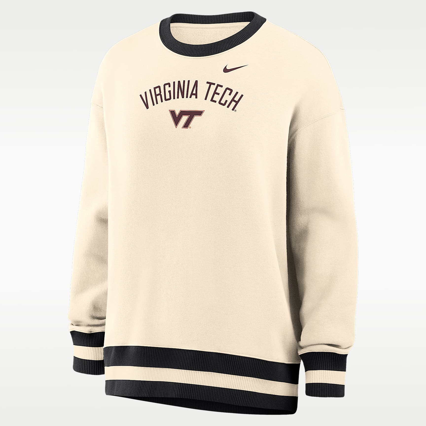 Nike Phoenix (Virginia Tech) Women's Oversized Crew-Neck Sweatshirt