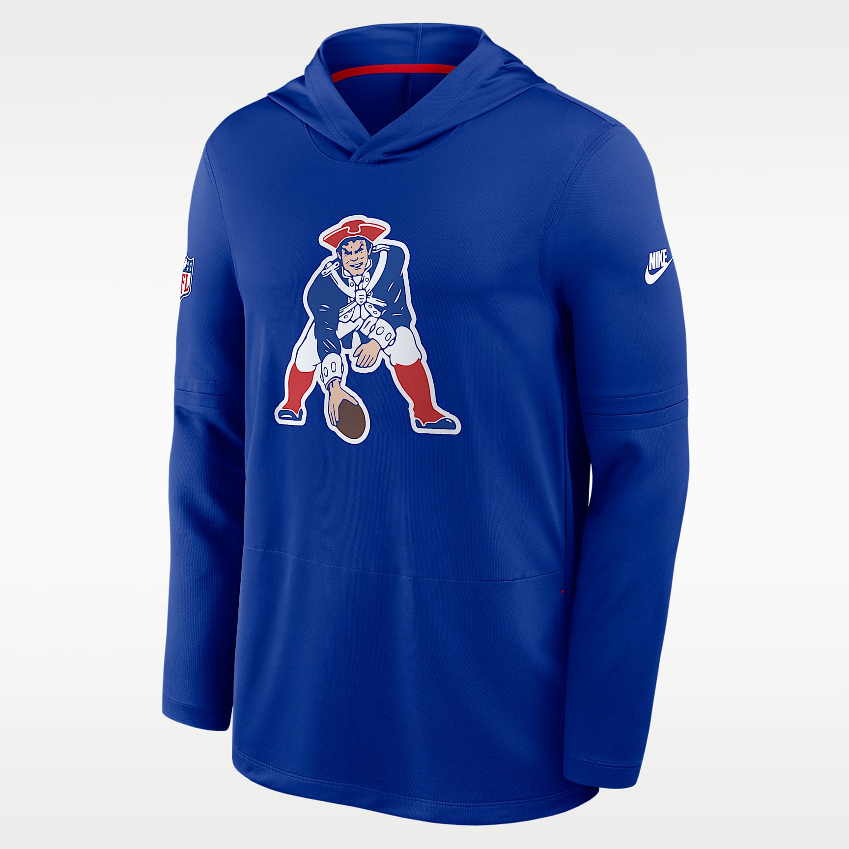 New England Patriots Alt Men's Nike Dri-FIT NFL Long-Sleeve Hooded Top