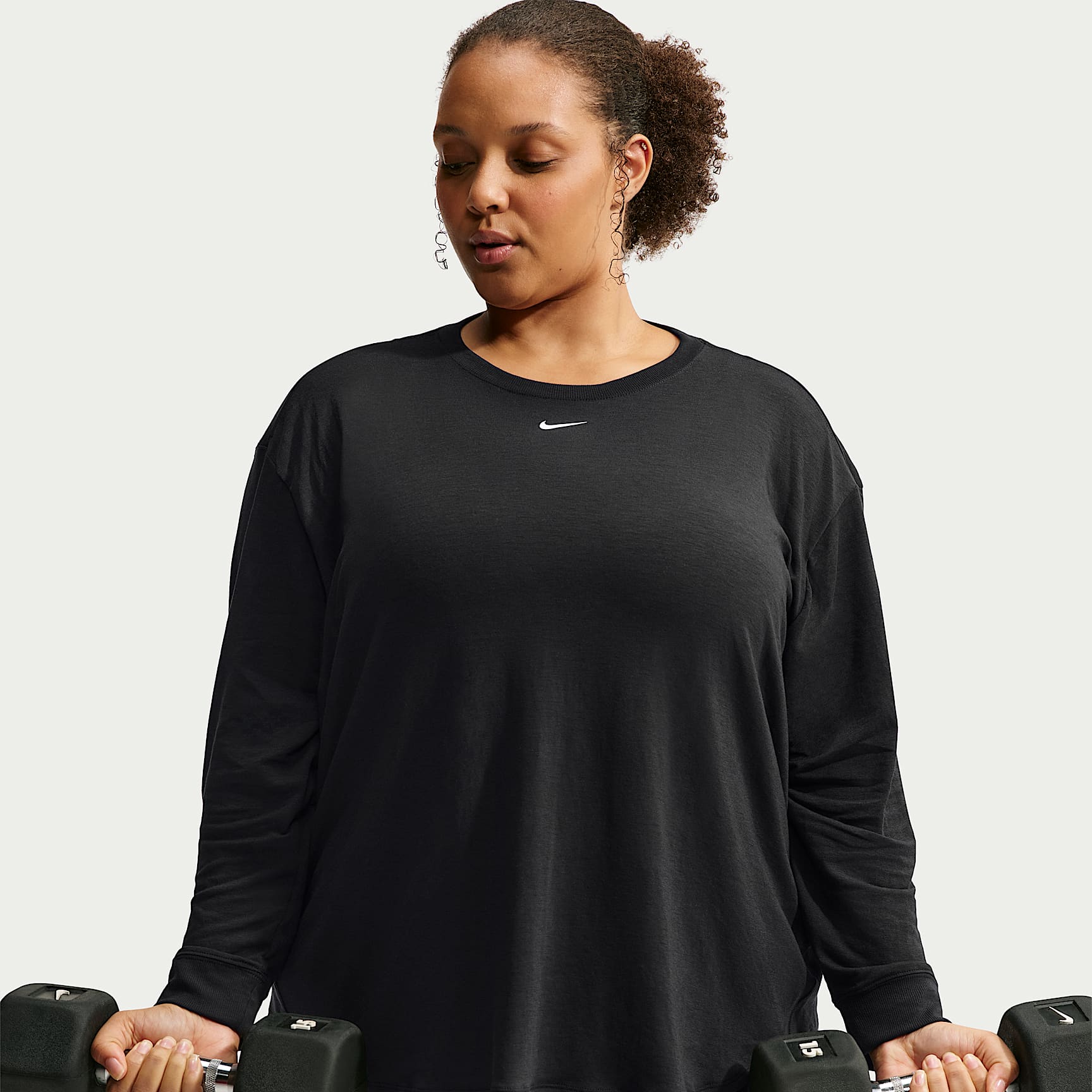 Nike One Relaxed Women's Dri-FIT Long-Sleeve Top (Plus Size)