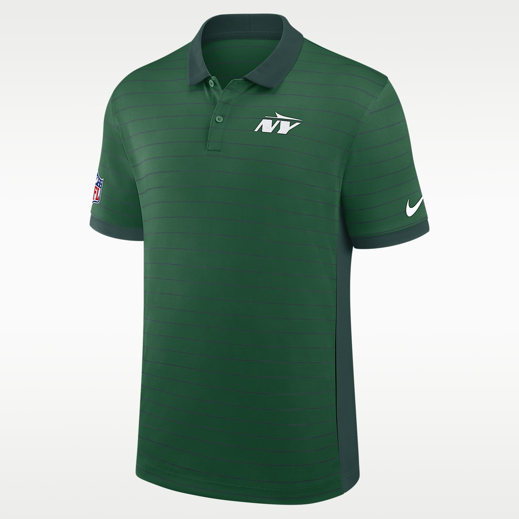 Polo Nike Dri-FIT de la NFL para hombre New York Jets Sideline Victory Stripe