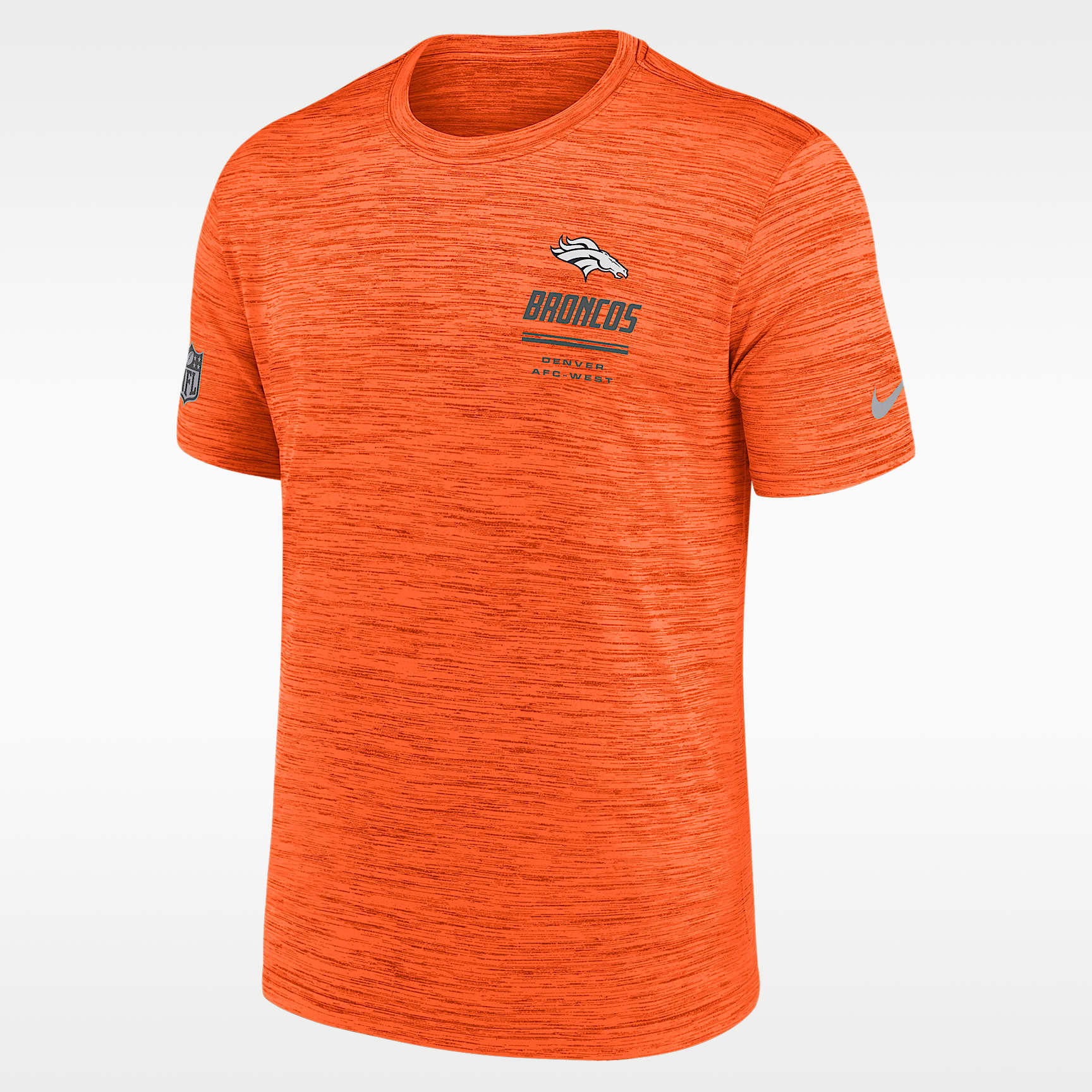 Denver Broncos Sideline Team Issue Velocity Men's Nike Dri-FIT NFL T-Shirt