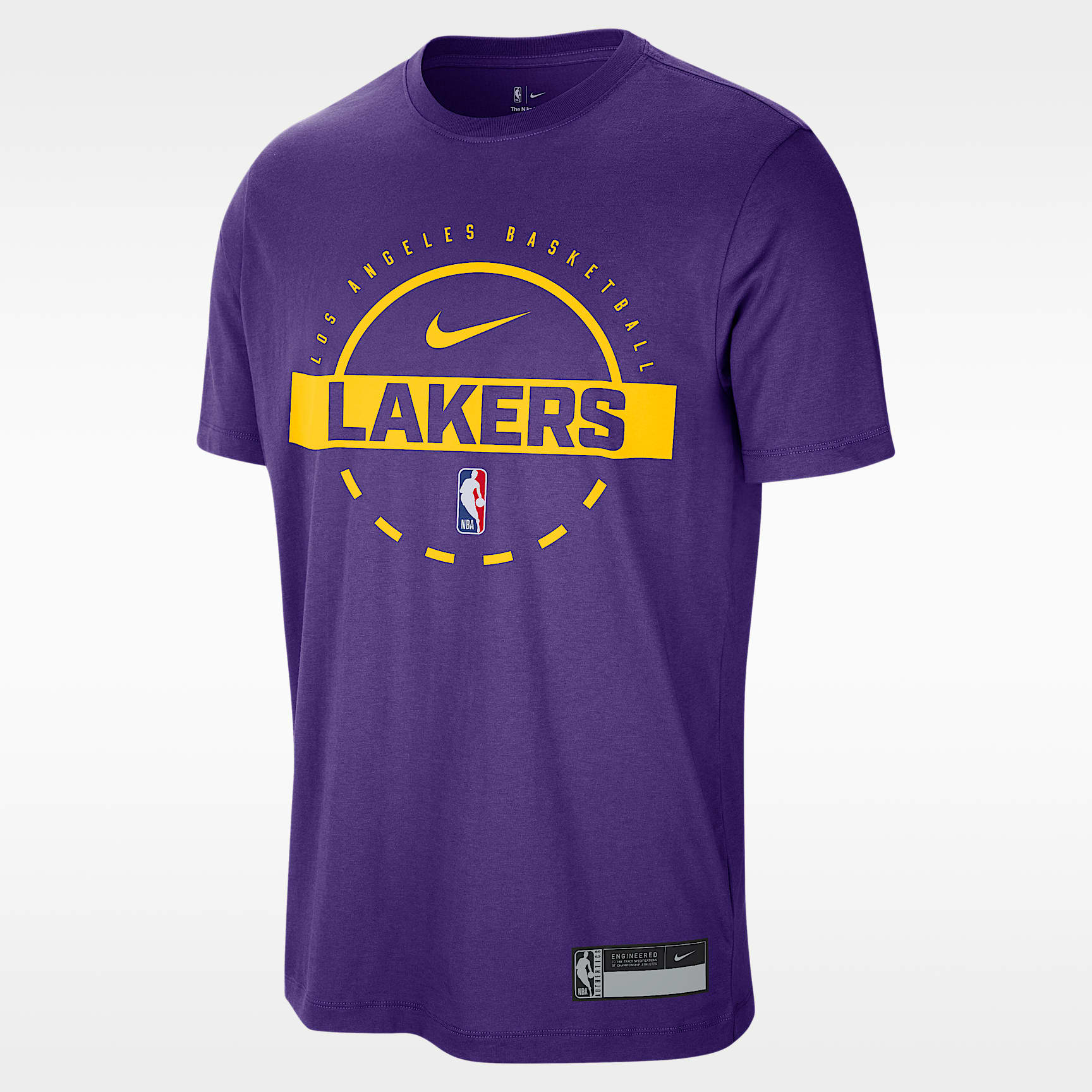 Playera de entrenamiento Nike Dri-FIT de la NBA para hombre Los Angeles Lakers Authentics