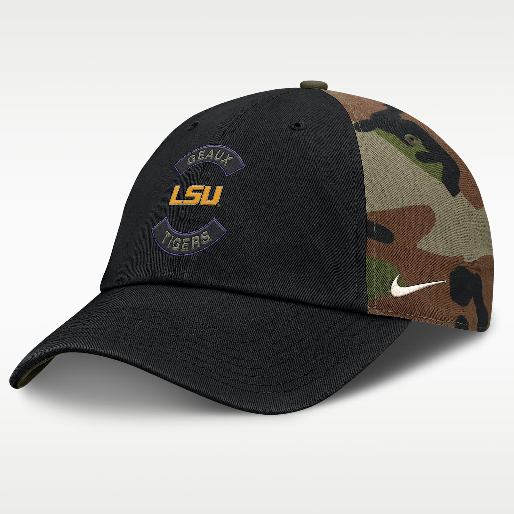 LSU 2025 Military Appreciation Club Men's Nike College Adjustable Hat