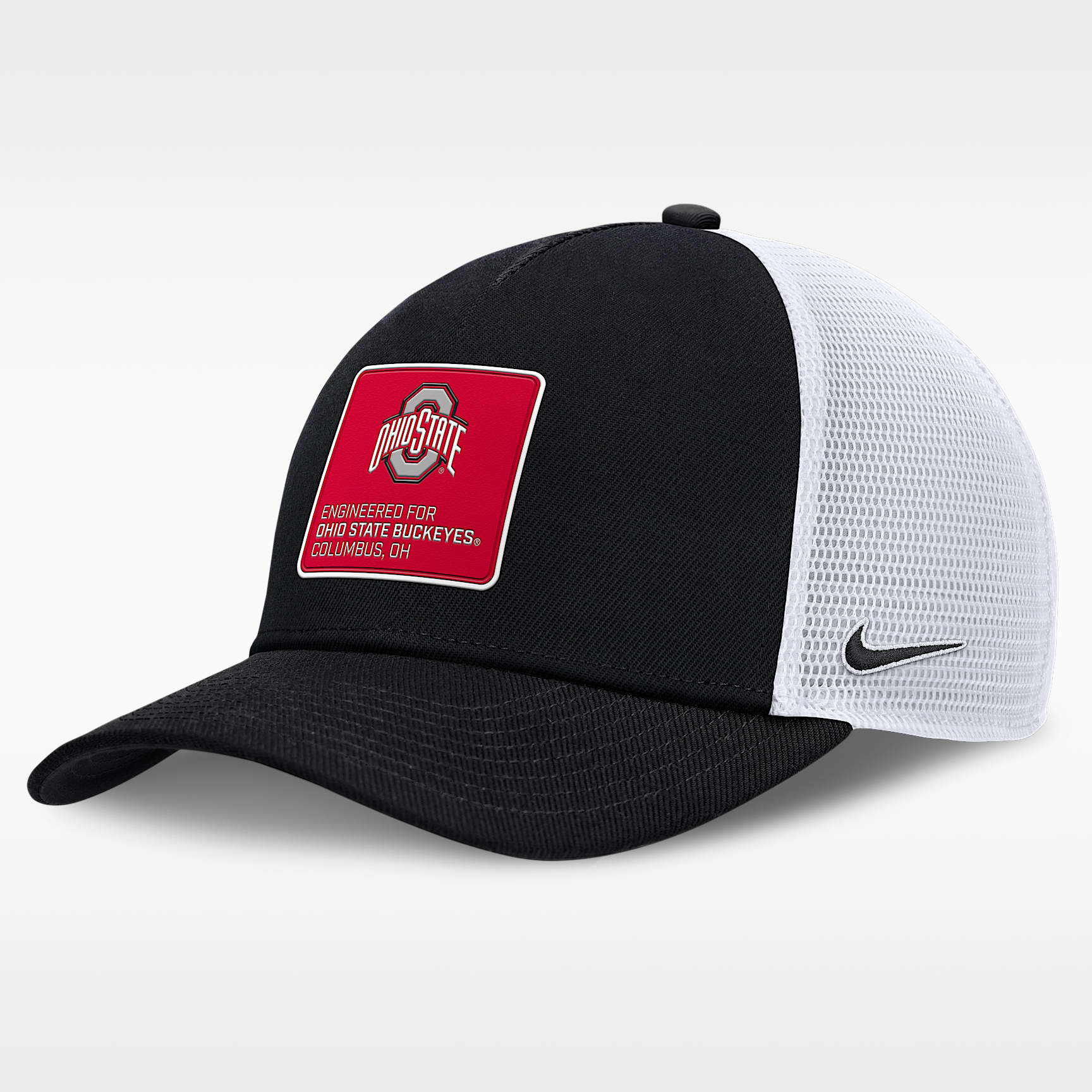 Ohio State On-Field Rise Engineered Men's Nike College Trucker Adjustable Hat
