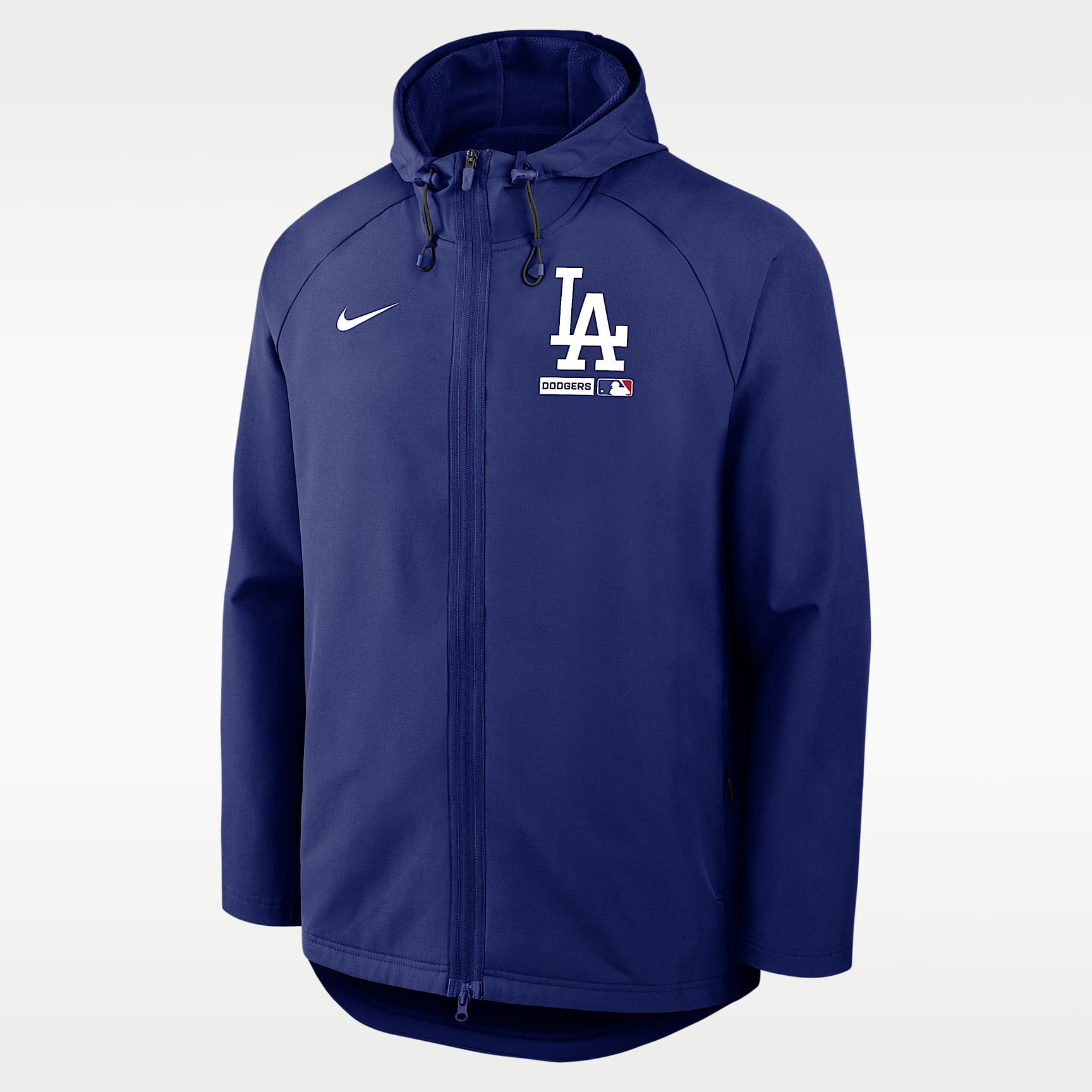 Chamarra Nike Therma-FIT con gorro y cierre completo para hombre de la MLB de Los Angeles Dodgers Authentic Collection