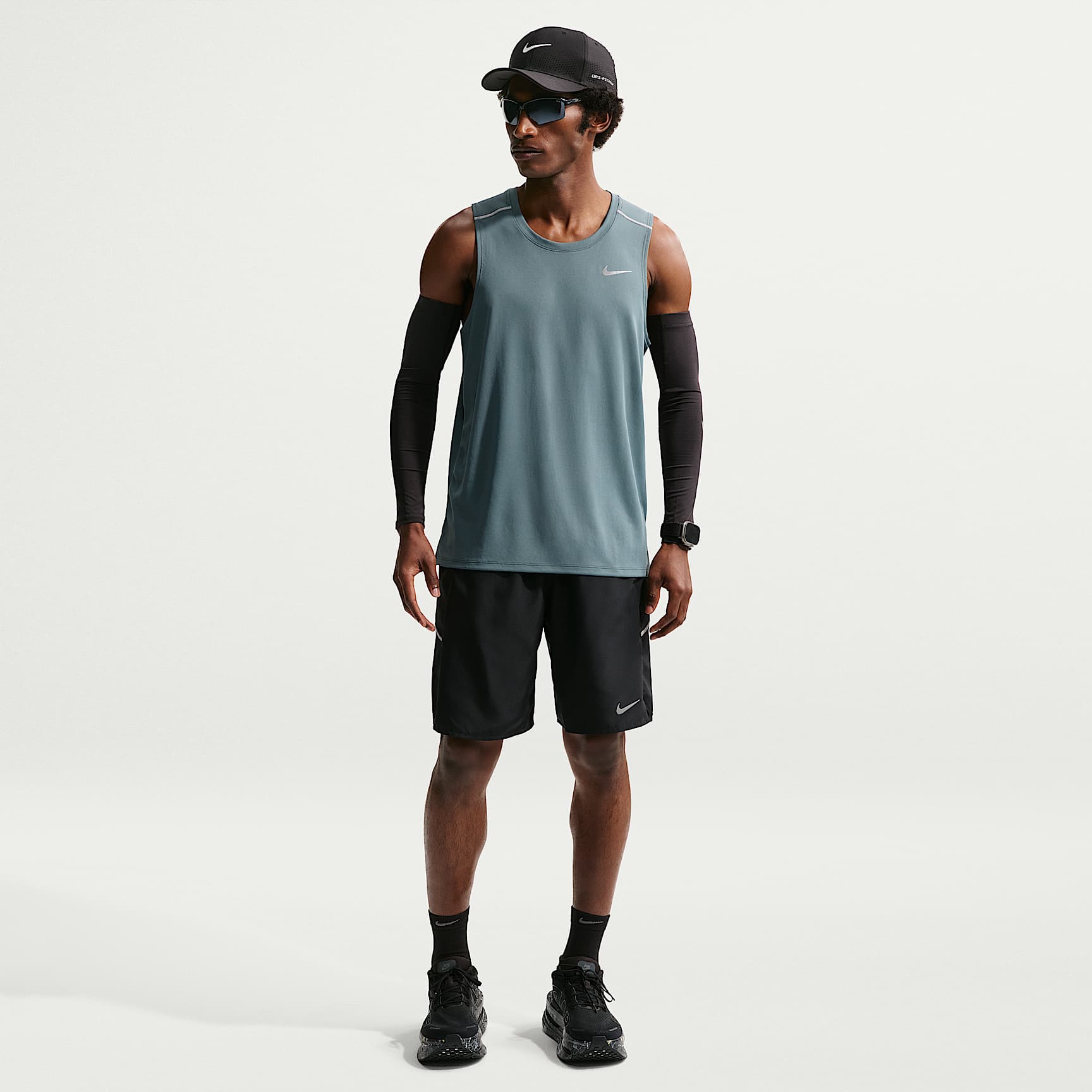 Ανδρικό σορτς για τρέξιμο χωρίς επένδυση Nike Miler Dri-FIT 23 cm