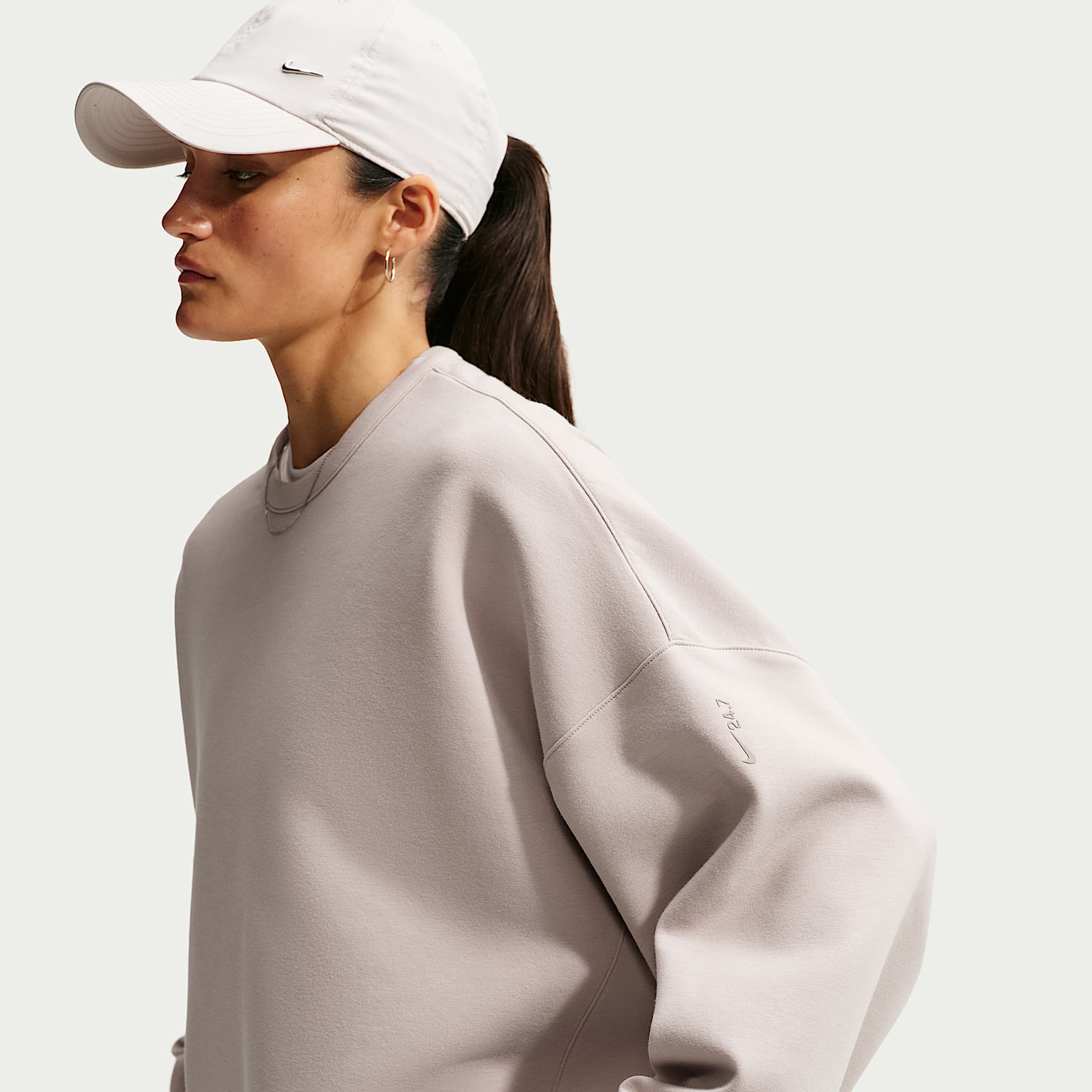 Nike 24.7 ImpossiblySoft Women's Dri-FIT Oversized Crew-Neck Top