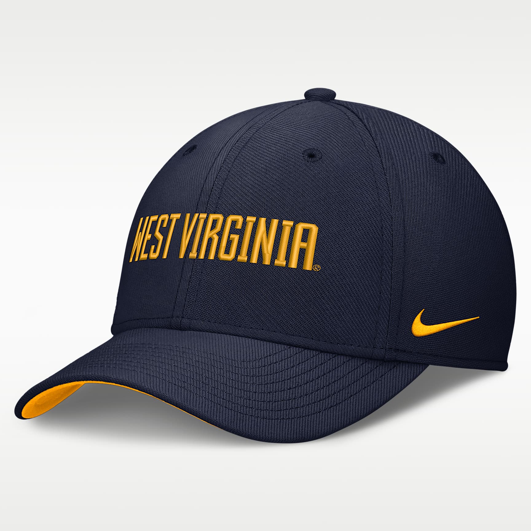 West Virginia Classic Swooshflex Men's Nike Dri-FIT College Hat