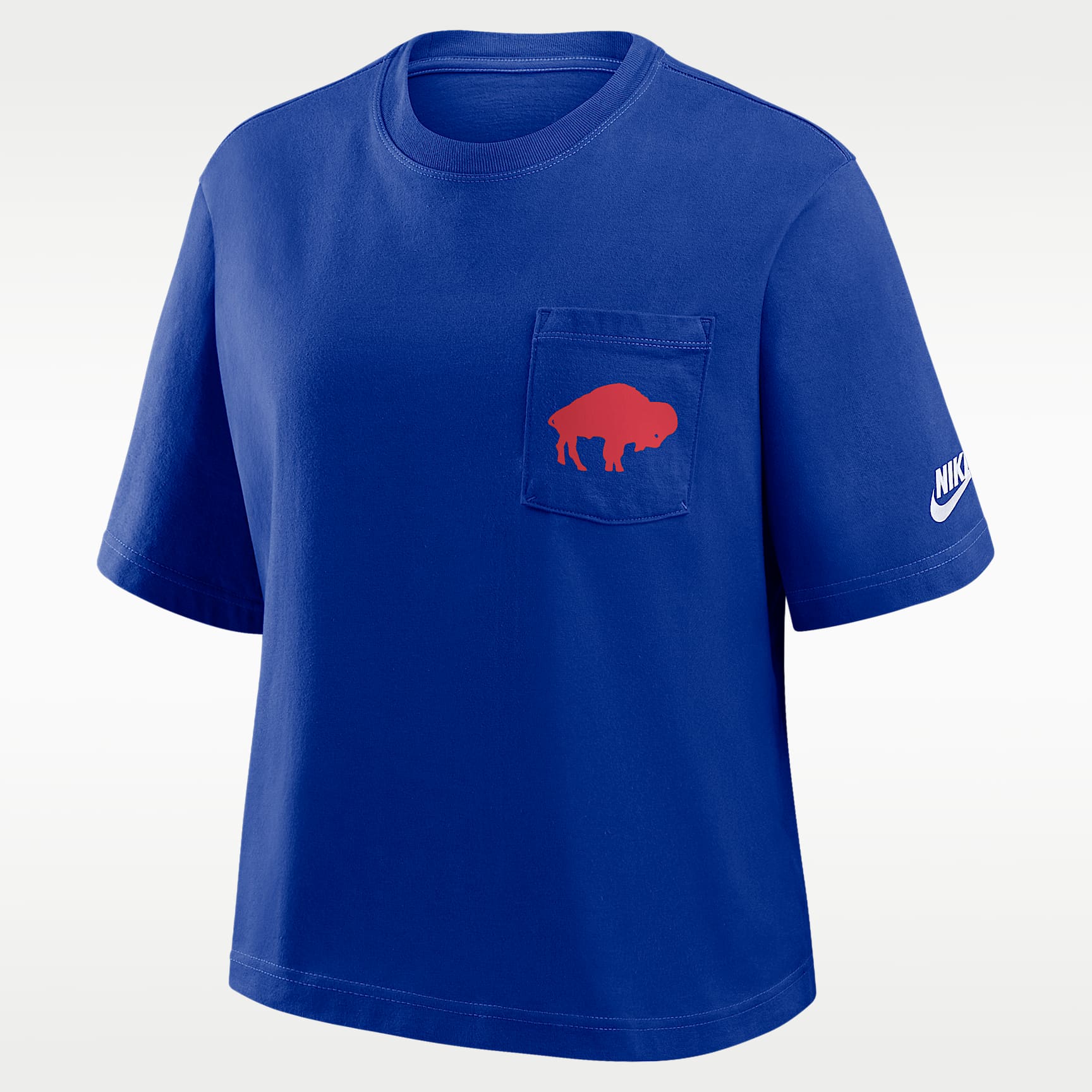 Buffalo Bills Rewind Pocket Boxy Women's Nike NFL T-Shirt