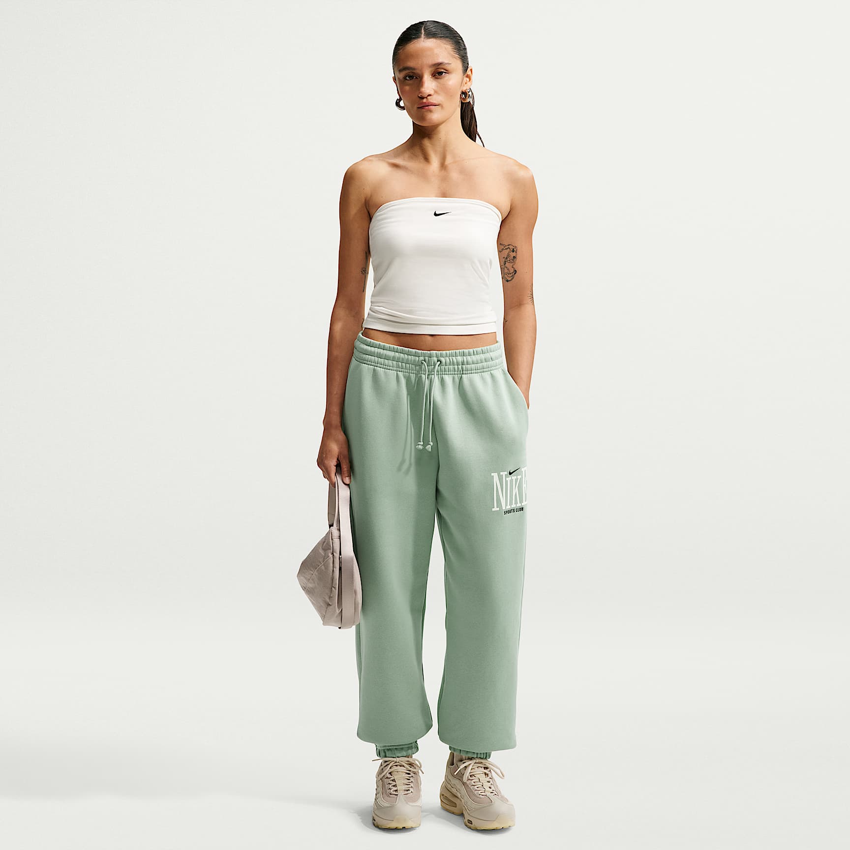 Nike Sportswear Phoenix ekstra stor fleecejoggebukse med høyt liv til dame