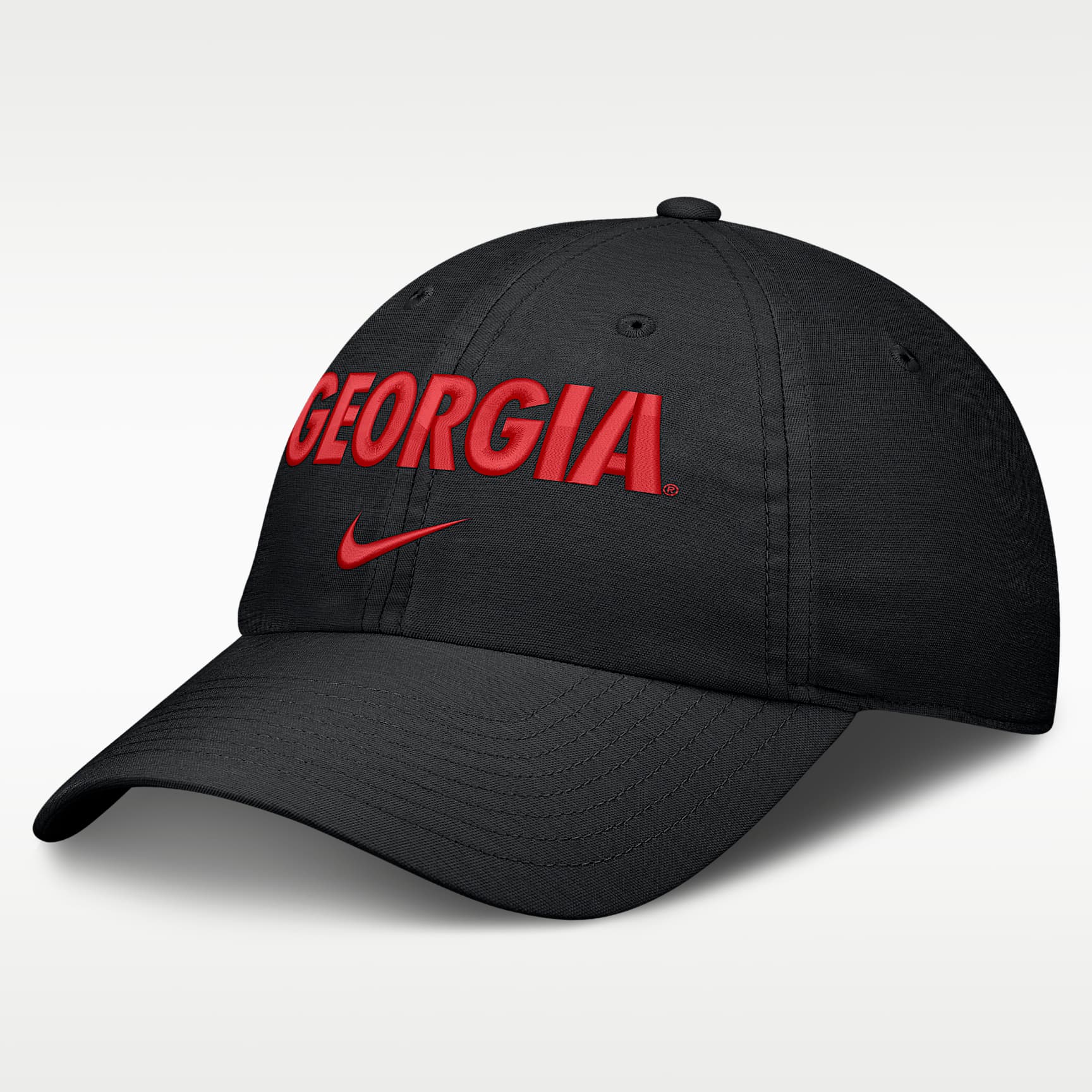 Gorra universitaria Nike ajustable para hombre Georgia Sideline Club Practice
