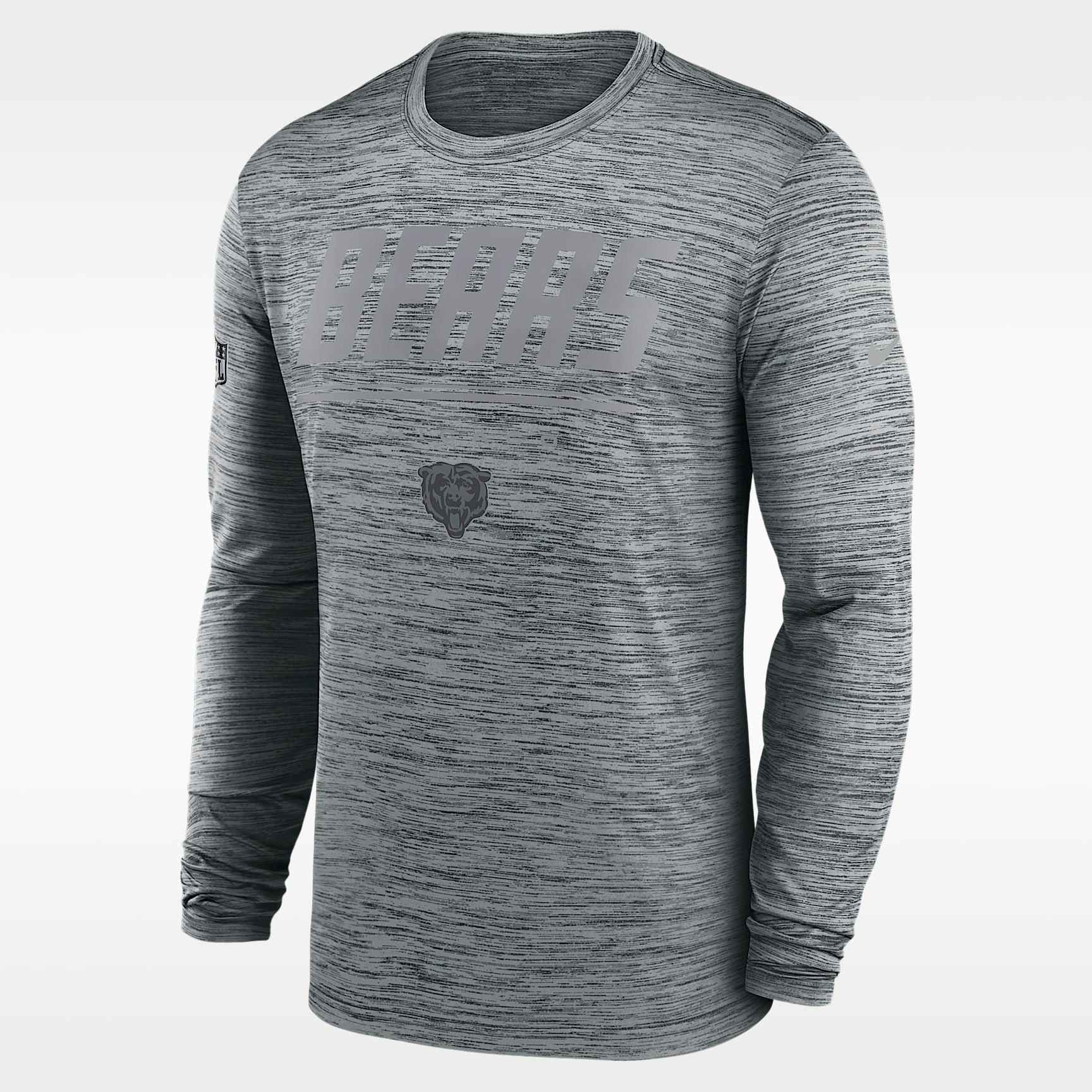 Chicago Bears Sideline Team Issue Velocity Men's Nike Dri-FIT NFL Long-Sleeve T-Shirt