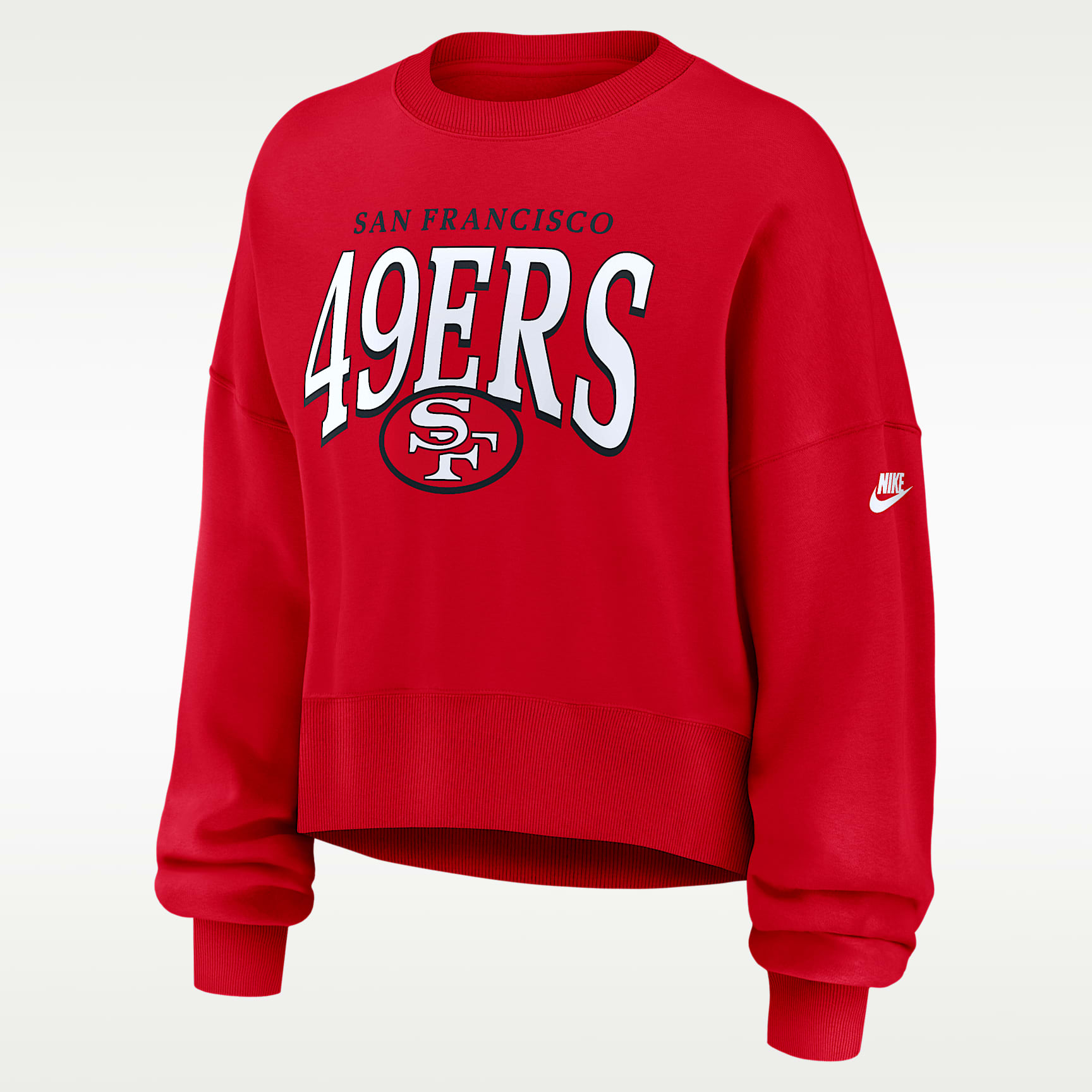 San Francisco 49ers Rewind Phoenix Women's Nike NFL Oversized Pullover Crew