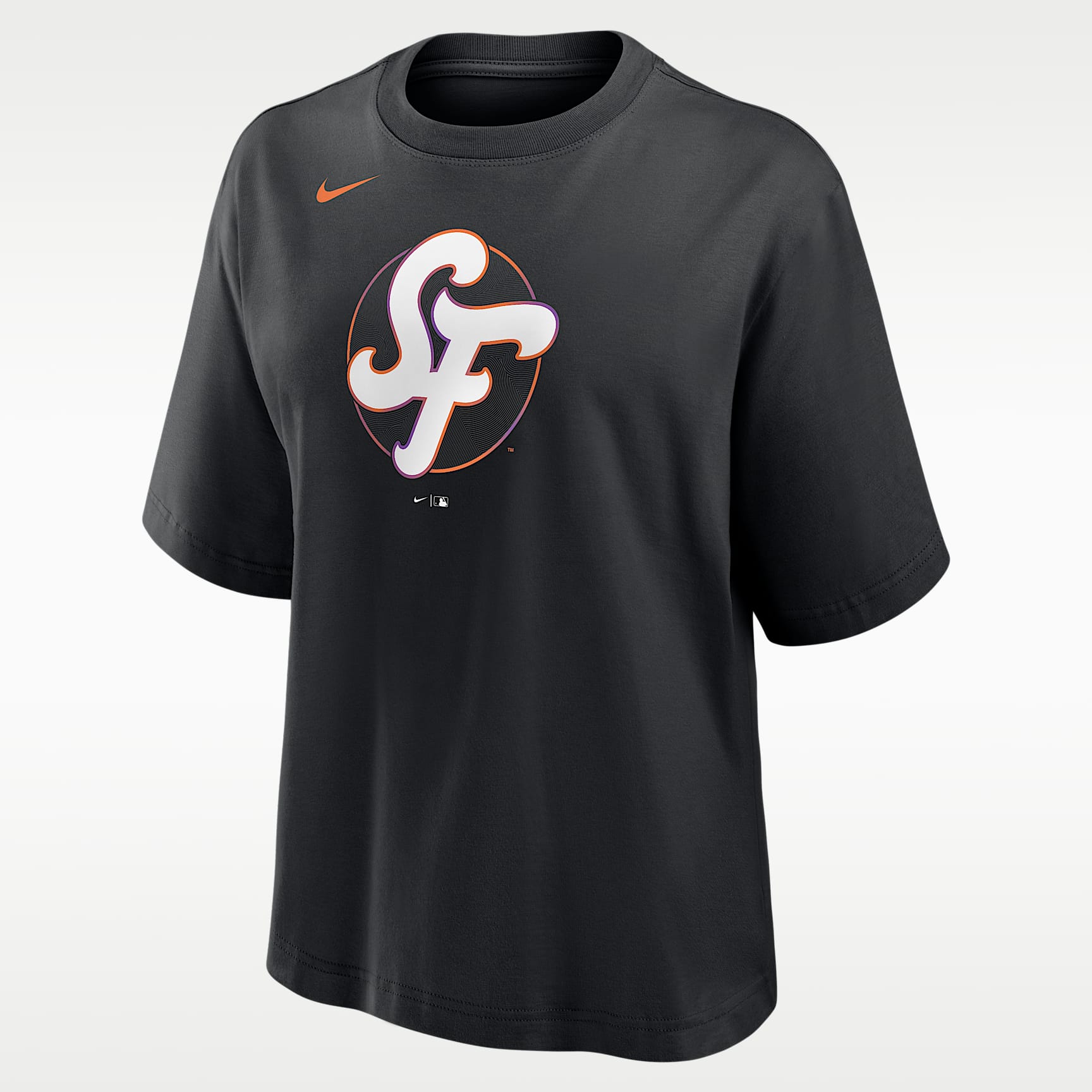 Playera Nike de la MLB para mujer San Francisco Giants City Connect Boxy
