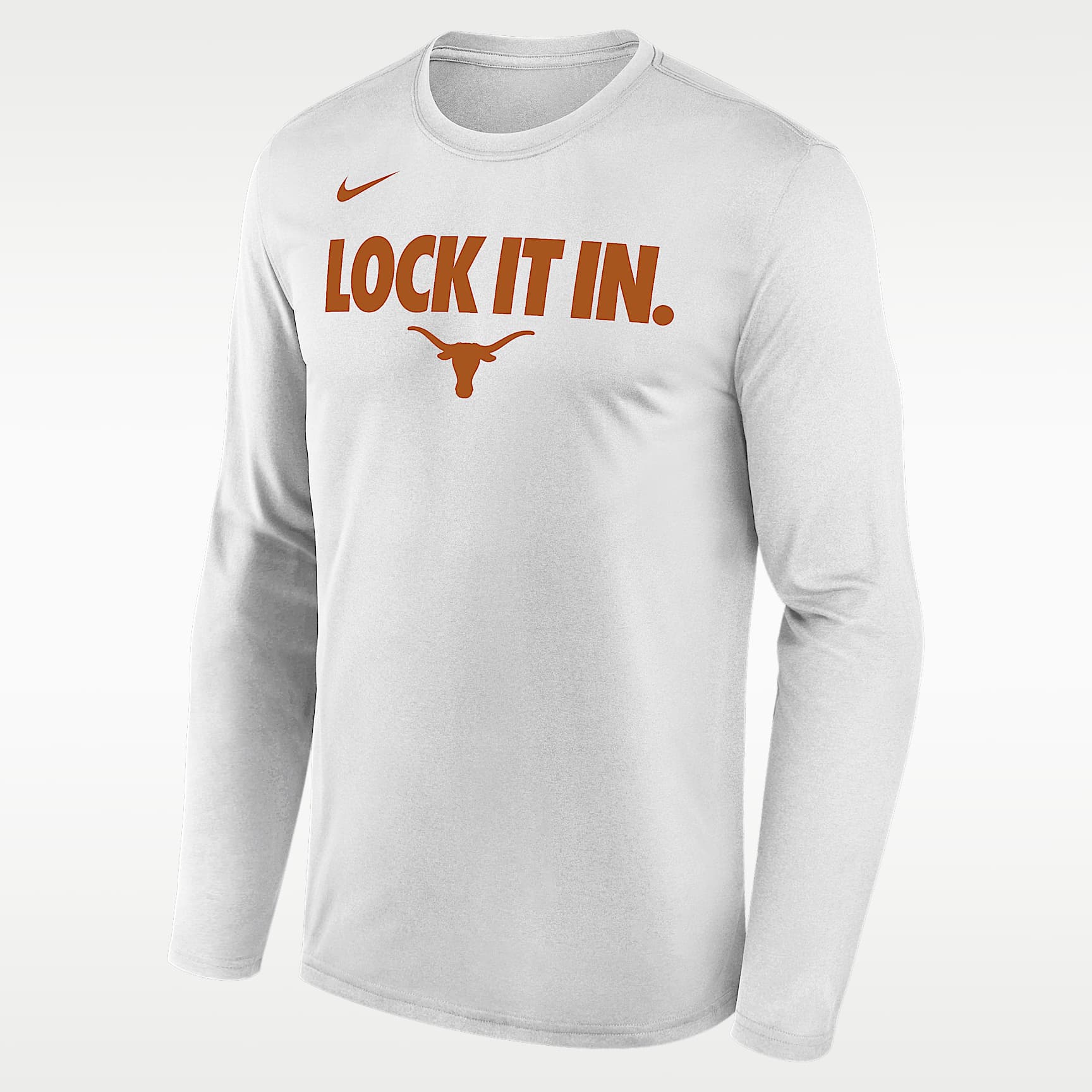 Texas 2026 On-Court Bench Men's Nike Dri-FIT College Long-Sleeve T-Shirt