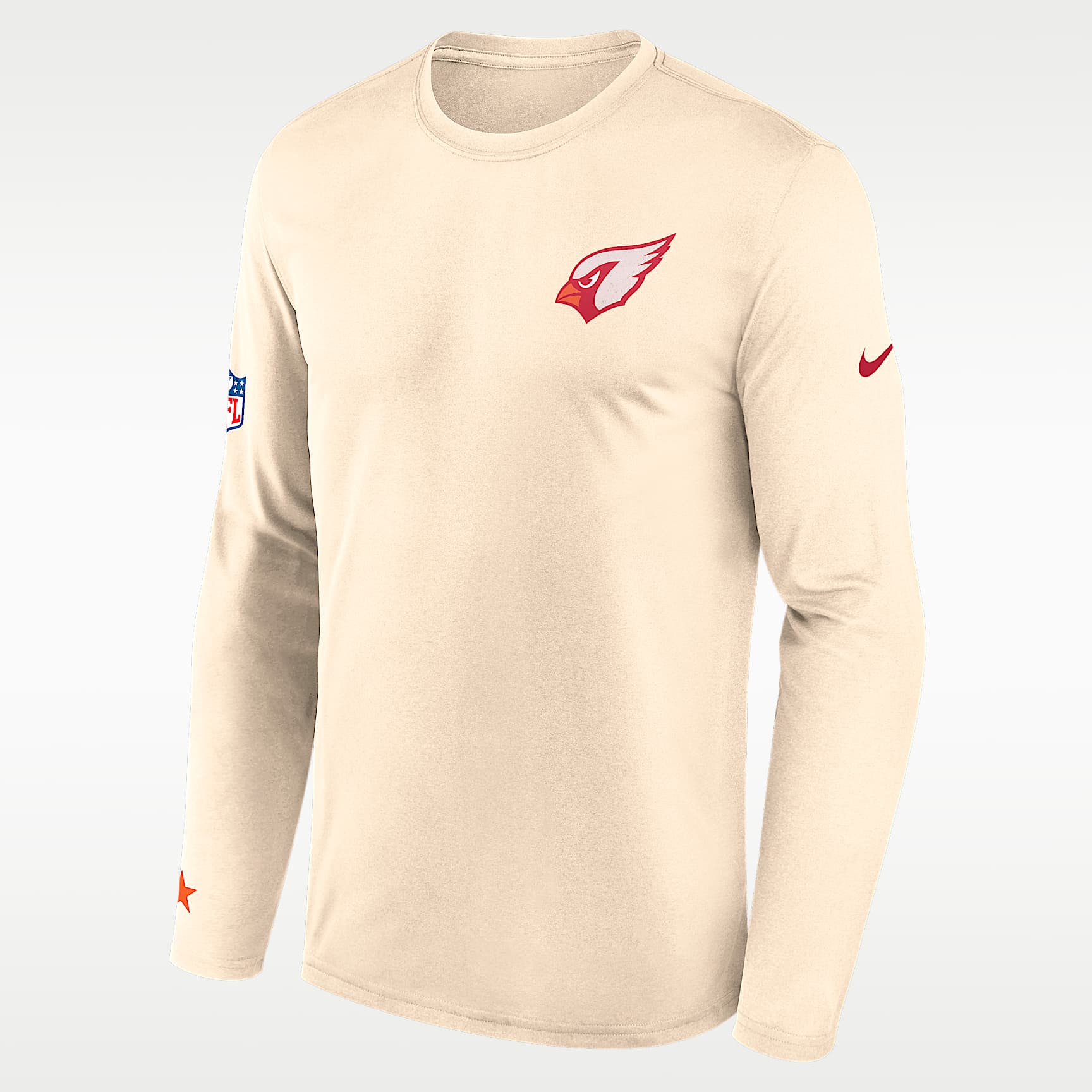 Playera de manga larga Nike Dri-FIT de la NFL para hombre Arizona Cardinals Rivalries Collection Sideline Legend Small Logo