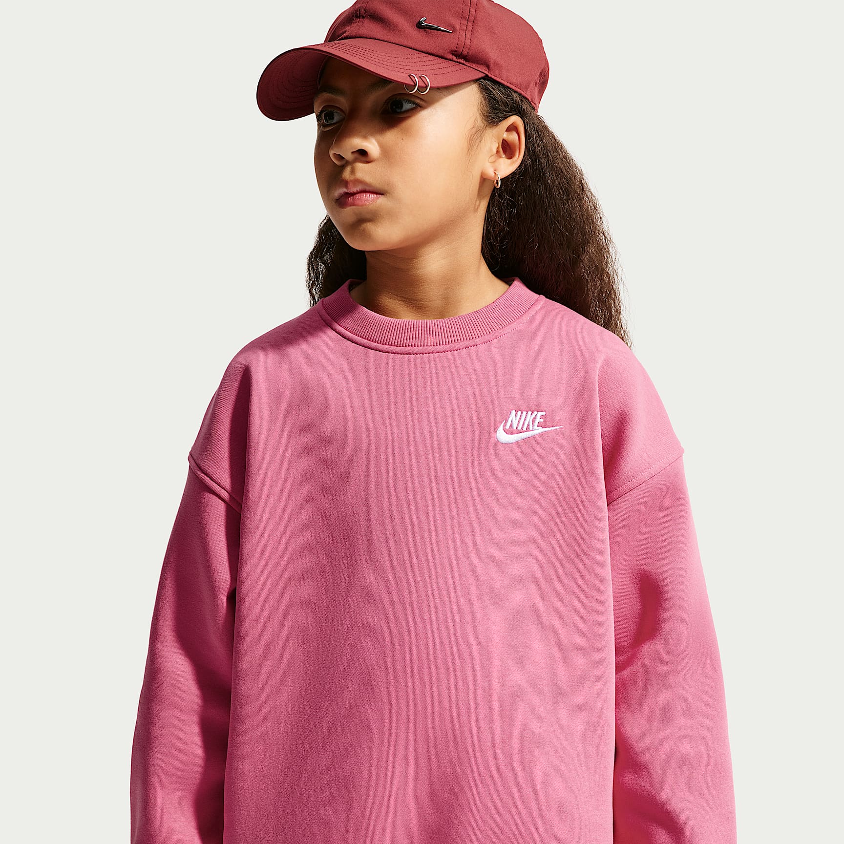 Nike Sportswear Club Fleece Older Kids' Oversized Sweatshirt