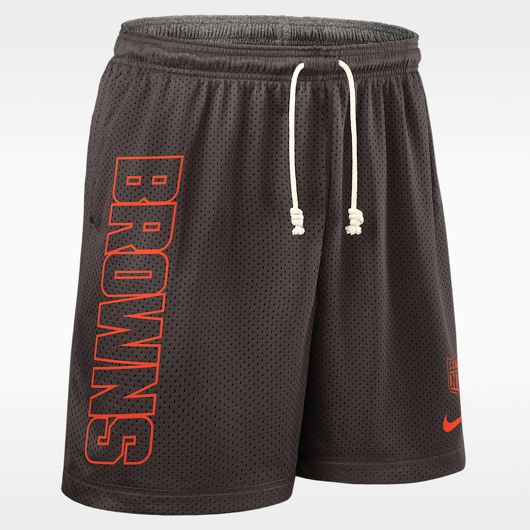 Shorts Nike Dri-FIT de la NFL para hombre Cleveland Browns Sideline Reversible