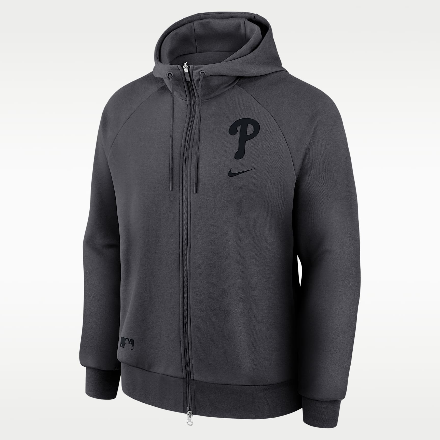 Sudadera con capucha de cierre completo Nike Dri-Fit de la MLB Philadelphia Phillies Authentic Collection para hombre