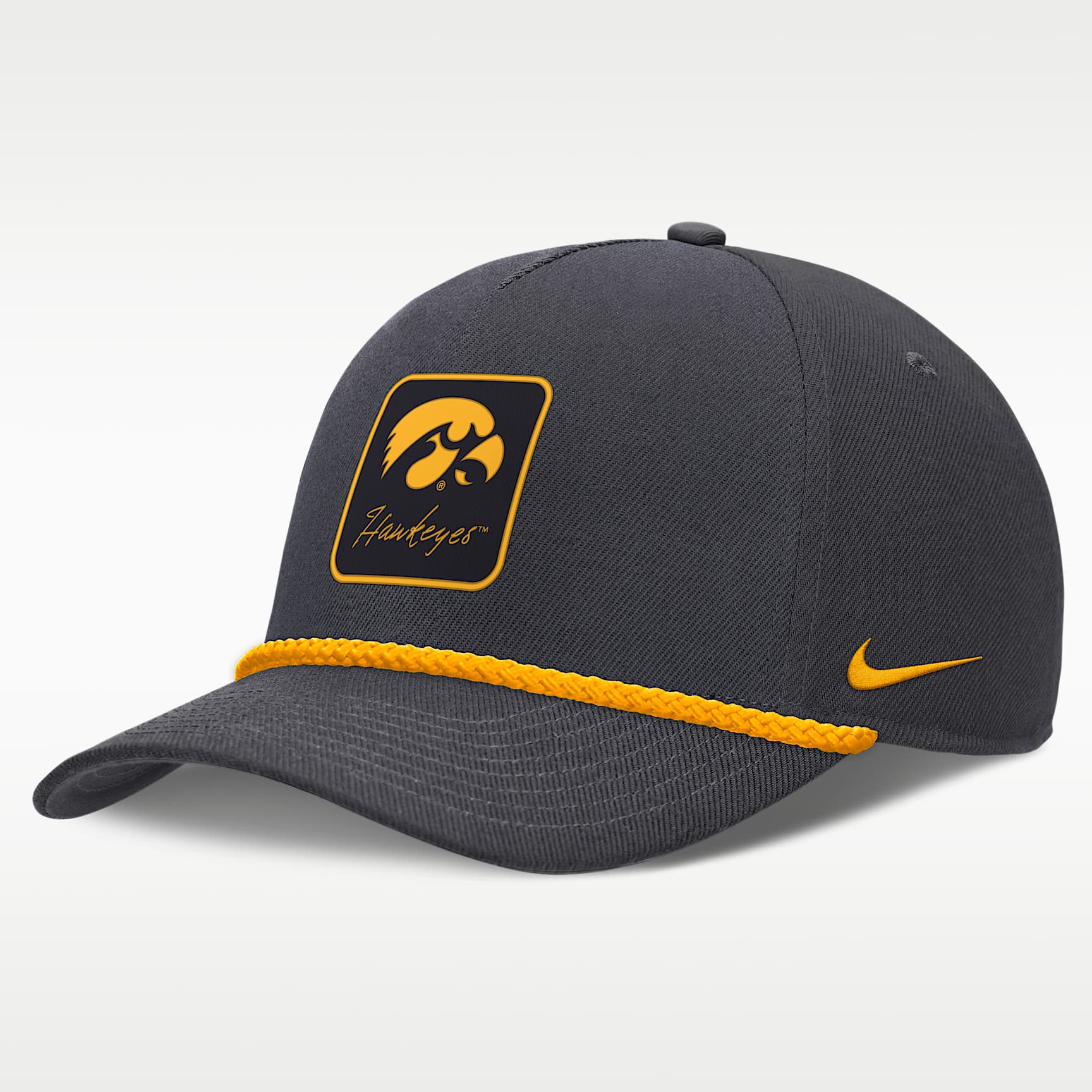 Iowa Legacy Letter Rise Men's Nike Dri-FIT College A-Frame Adjustable Hat
