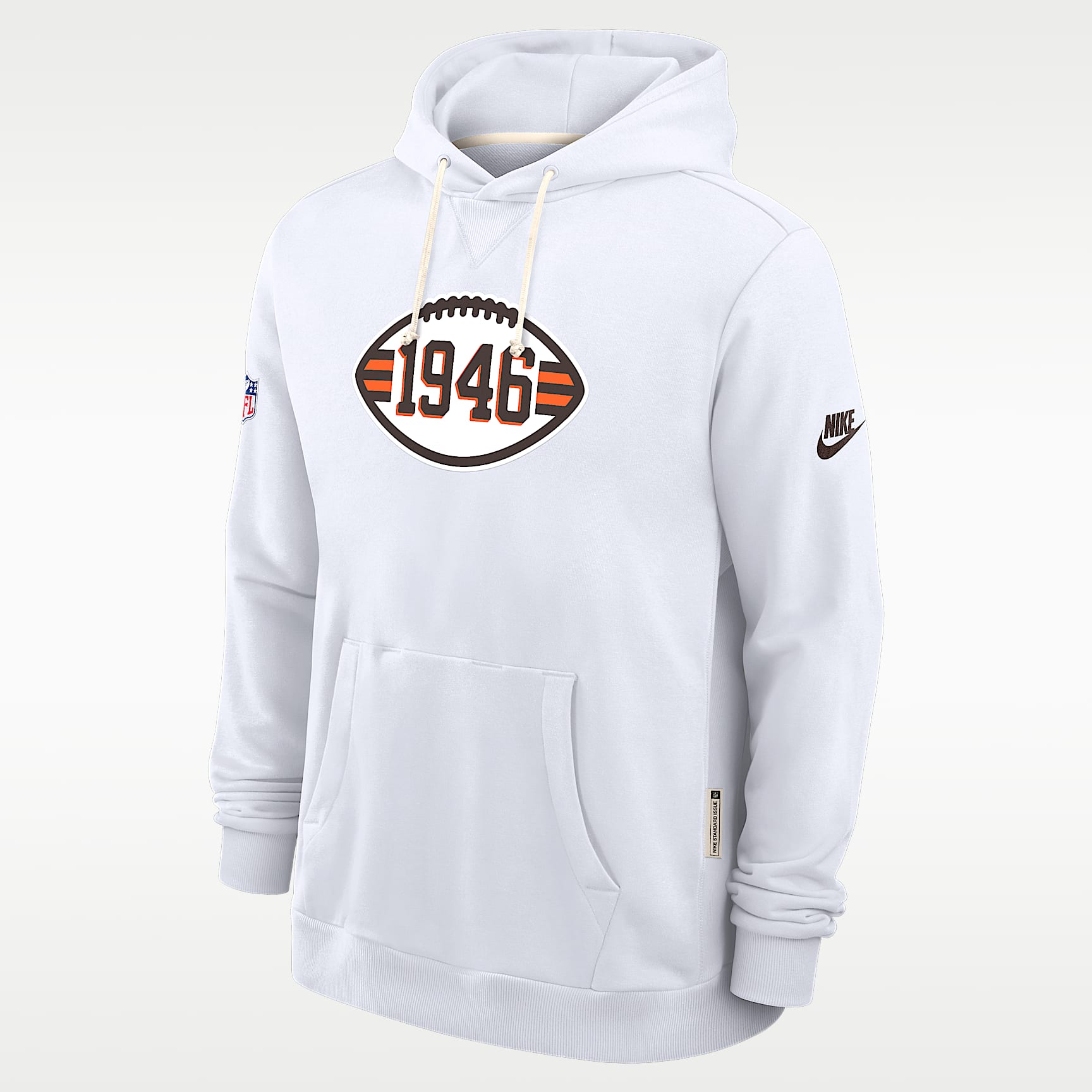 Sudadera con gorro sin cierre Nike Dri-FIT de la NFL para hombre Cleveland Browns Alt Offensive Set Play Sideline