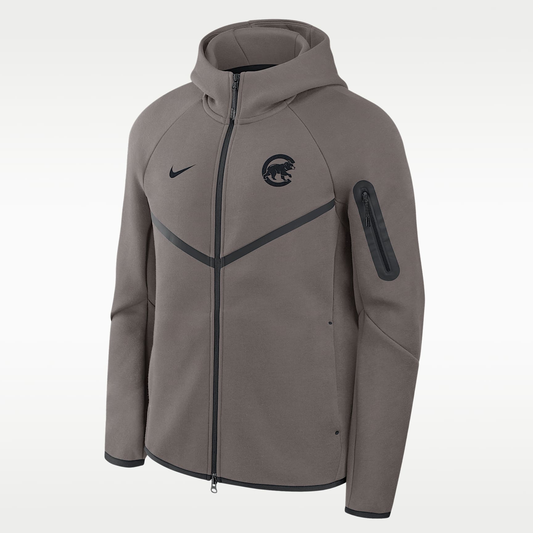 Chicago Cubs Tech Fleece Men's Nike MLB Full-Zip Hooded Jacket