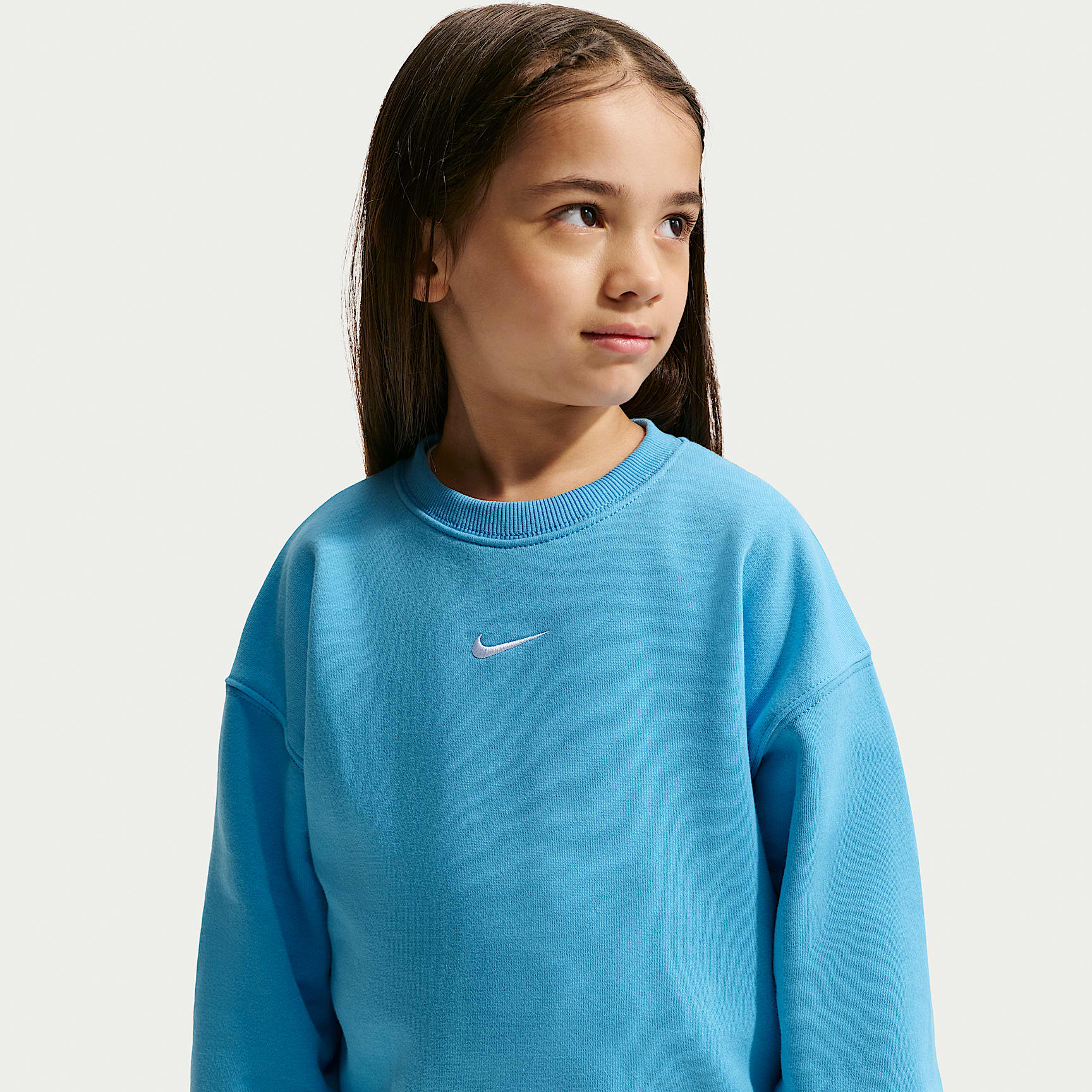 Nike Sportswear Little Kids' Studio Fleece Oversized Crew