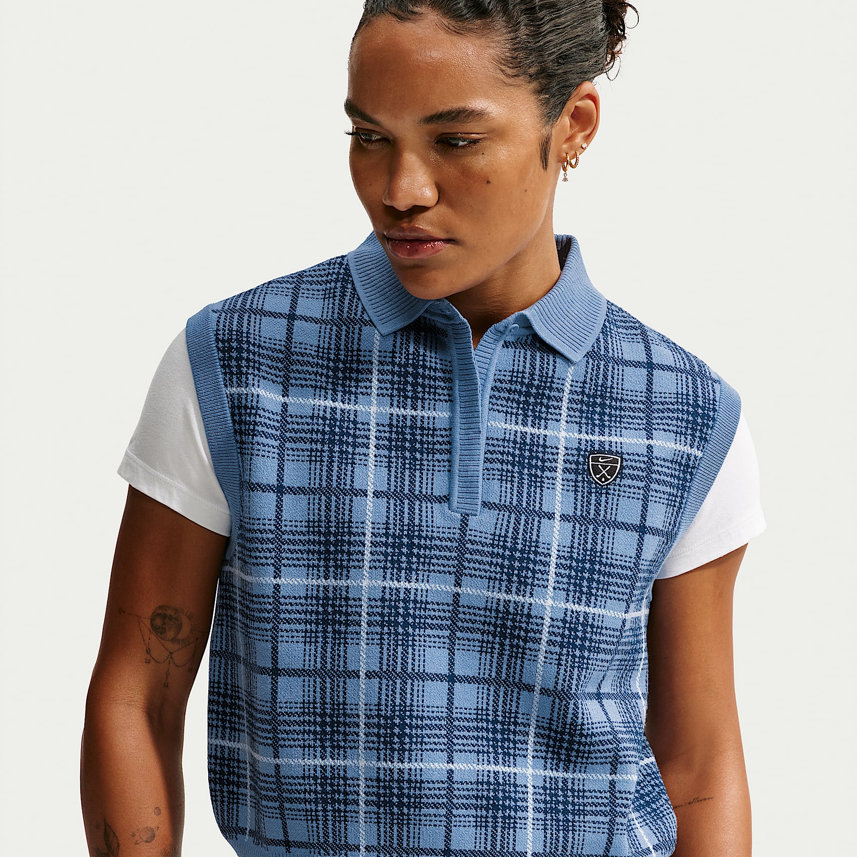 Nike Fairway Fresh Women's Plaid Golf Sweater Vest